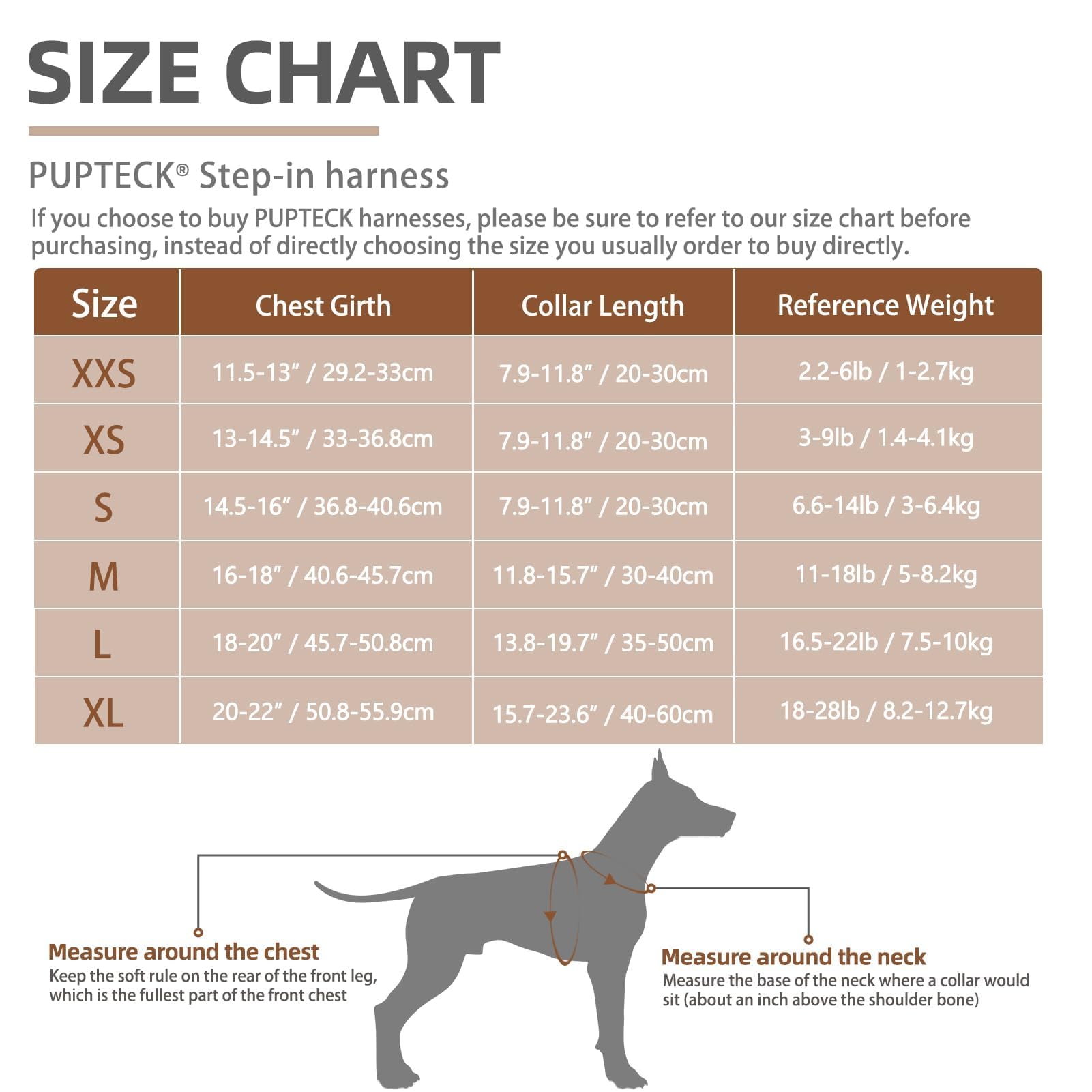 Pupteck Adjustable Dog Harness Collar And Leash Set Step In No Pull Pet Harness For Small Medium Dogs Puppy And Cats Outdoor Walking Running, Soft Mesh Padded Reflective Vest Harnesses, Orange L