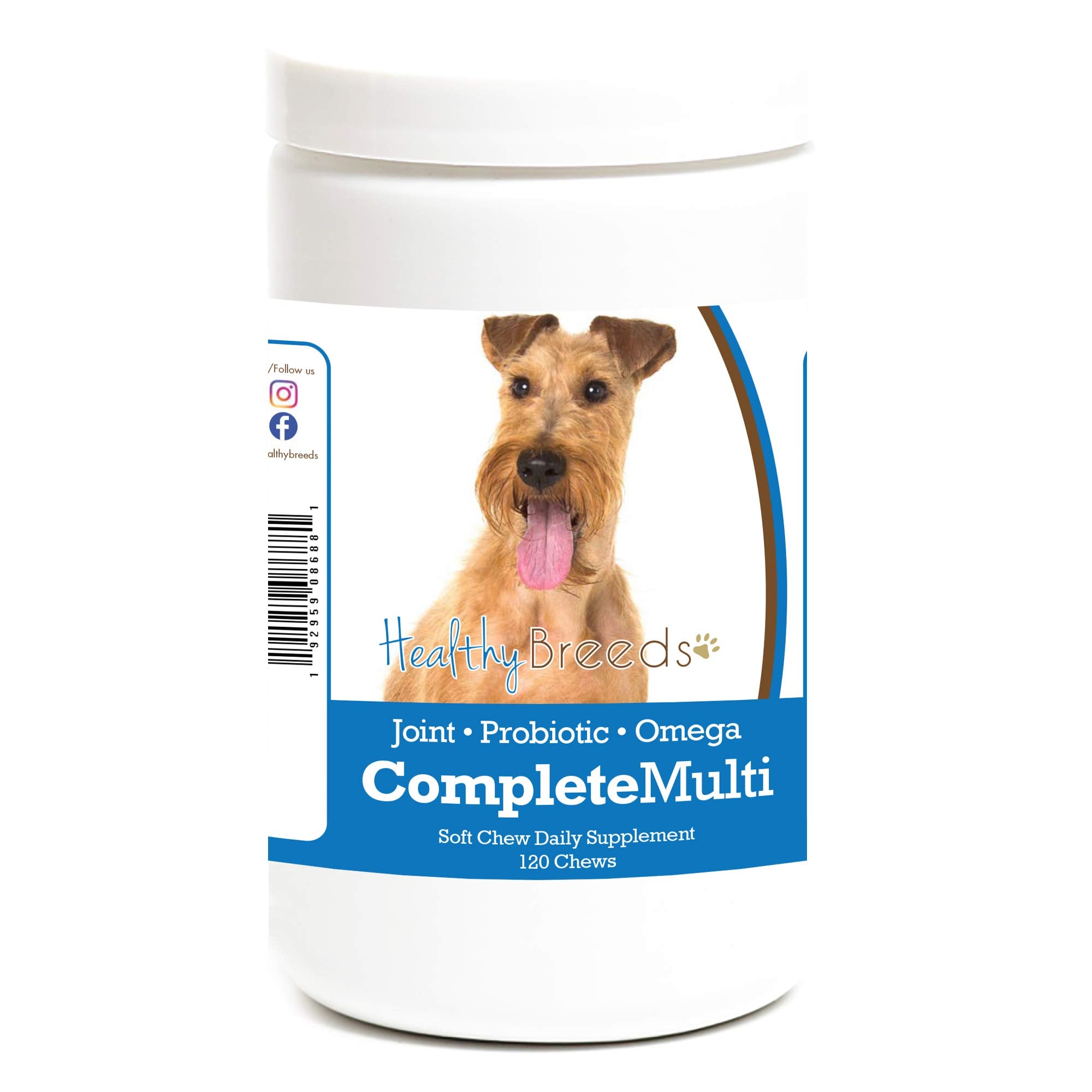 Healthy Breeds Irish Terrier All in One Multivitamin Soft Chew 120 Count