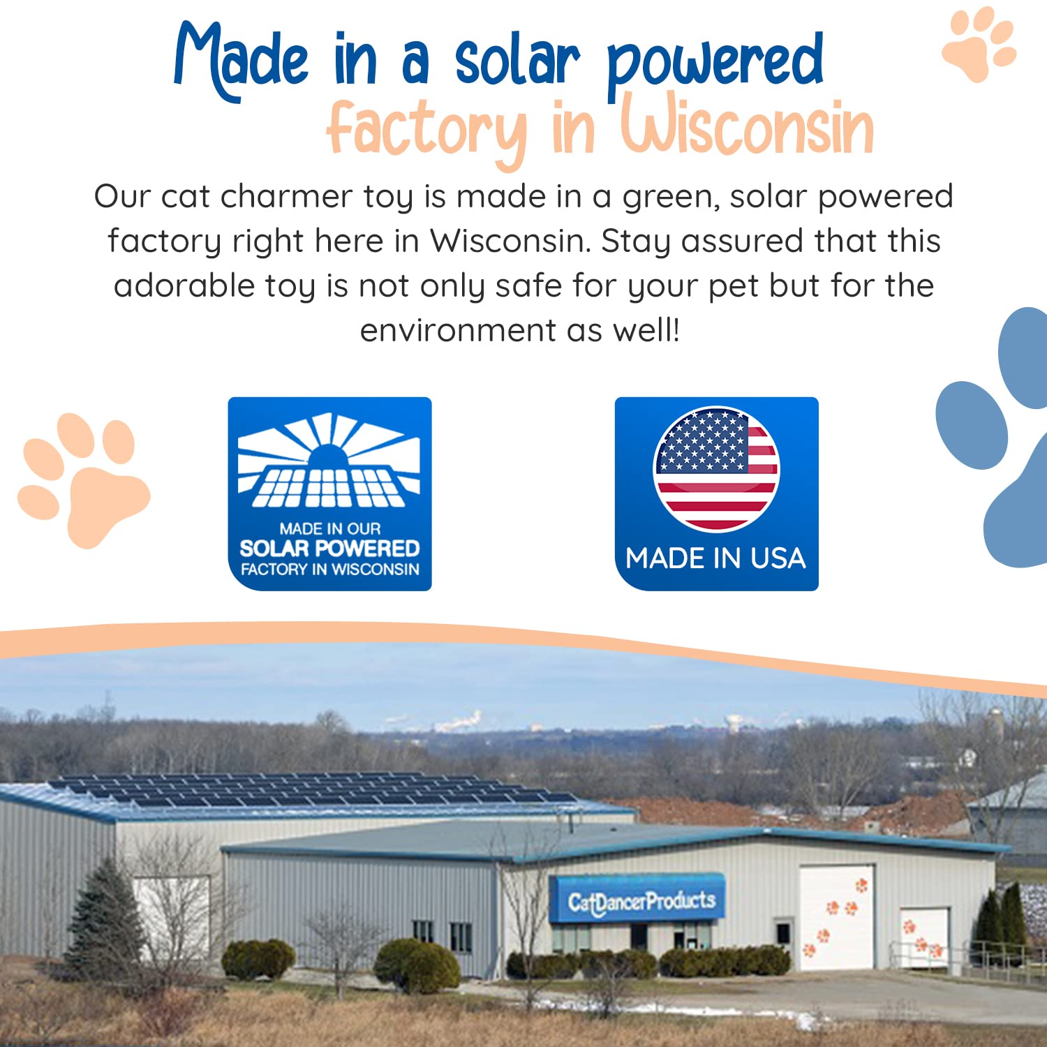 Cat Dancer Products Rainbow Cat Wand Charmer, Safe Teaser Wand For Indoor Cats & Kittens, Flexible Exercise Toy Made Of Multicolor Fabric Ribbon, For Medium Breeds