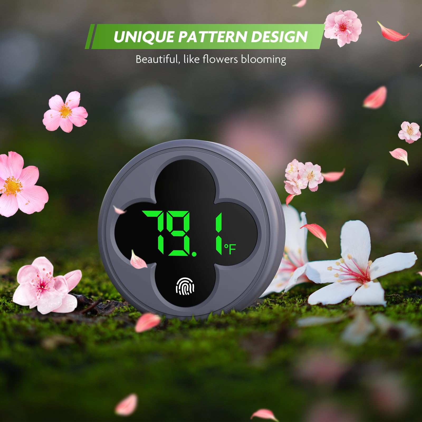 PAIZOO Aquarium Thermometer Digital, LED Fish Tank Thermometer Wireless Accurate Temperature Gauge to 0.9?, Aquarium Accessories