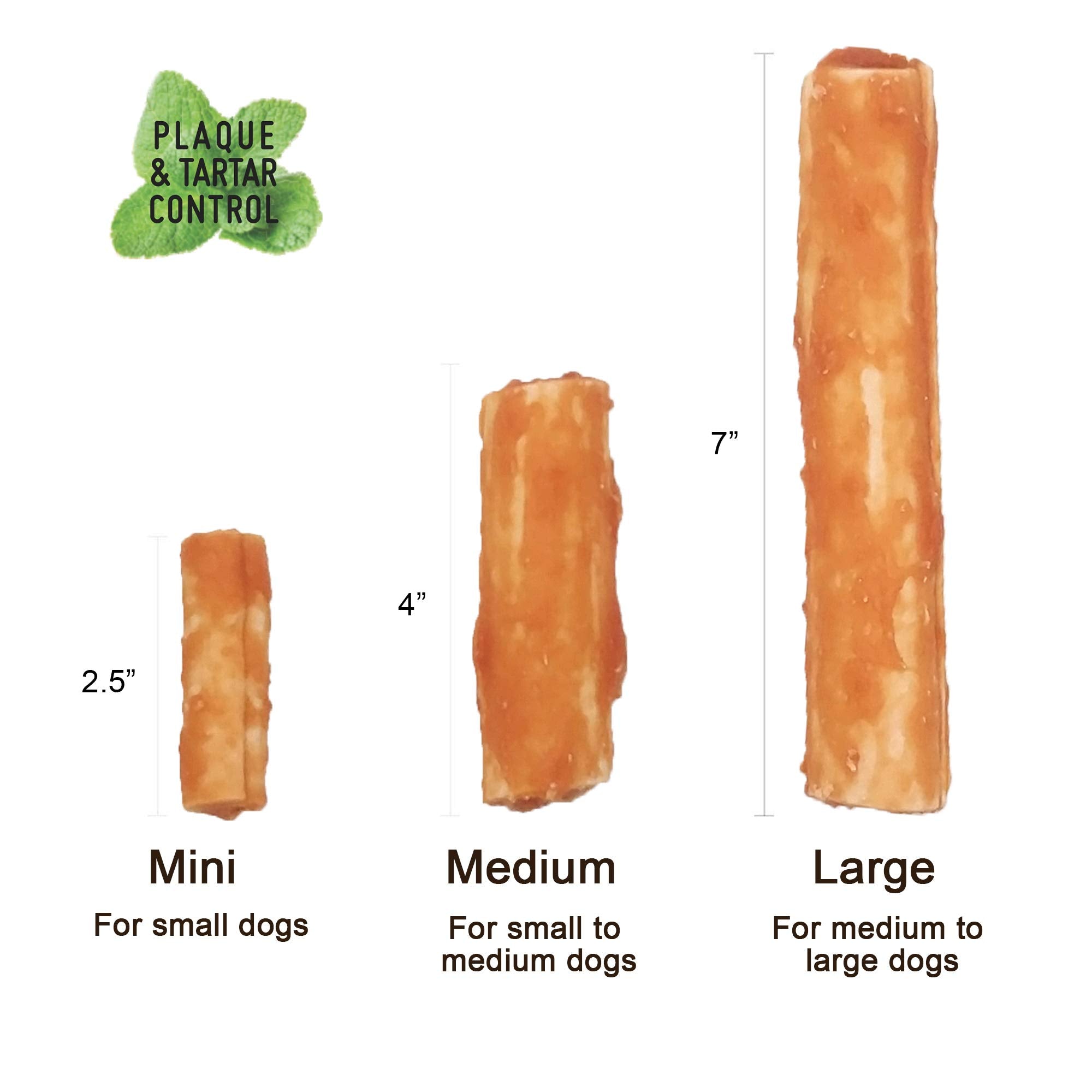 LuvChew Premium Dog Chew Treats Chicken Retriever Rolls for Large Dogs, Rawhide Free, Grain Free, Highly Digestible,Large 7 2pcs