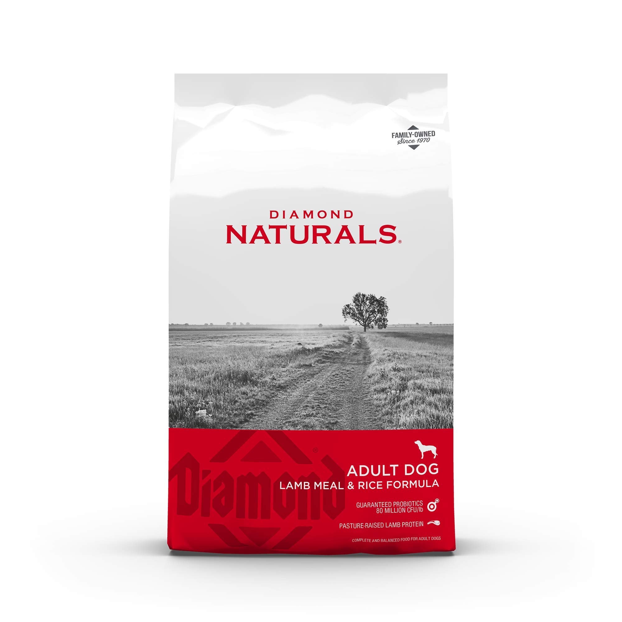 Diamond Naturals Adult Real Meat Recipe Premium Dry Dog Food With Real Pasture Raised Lamb Protein 6Lb