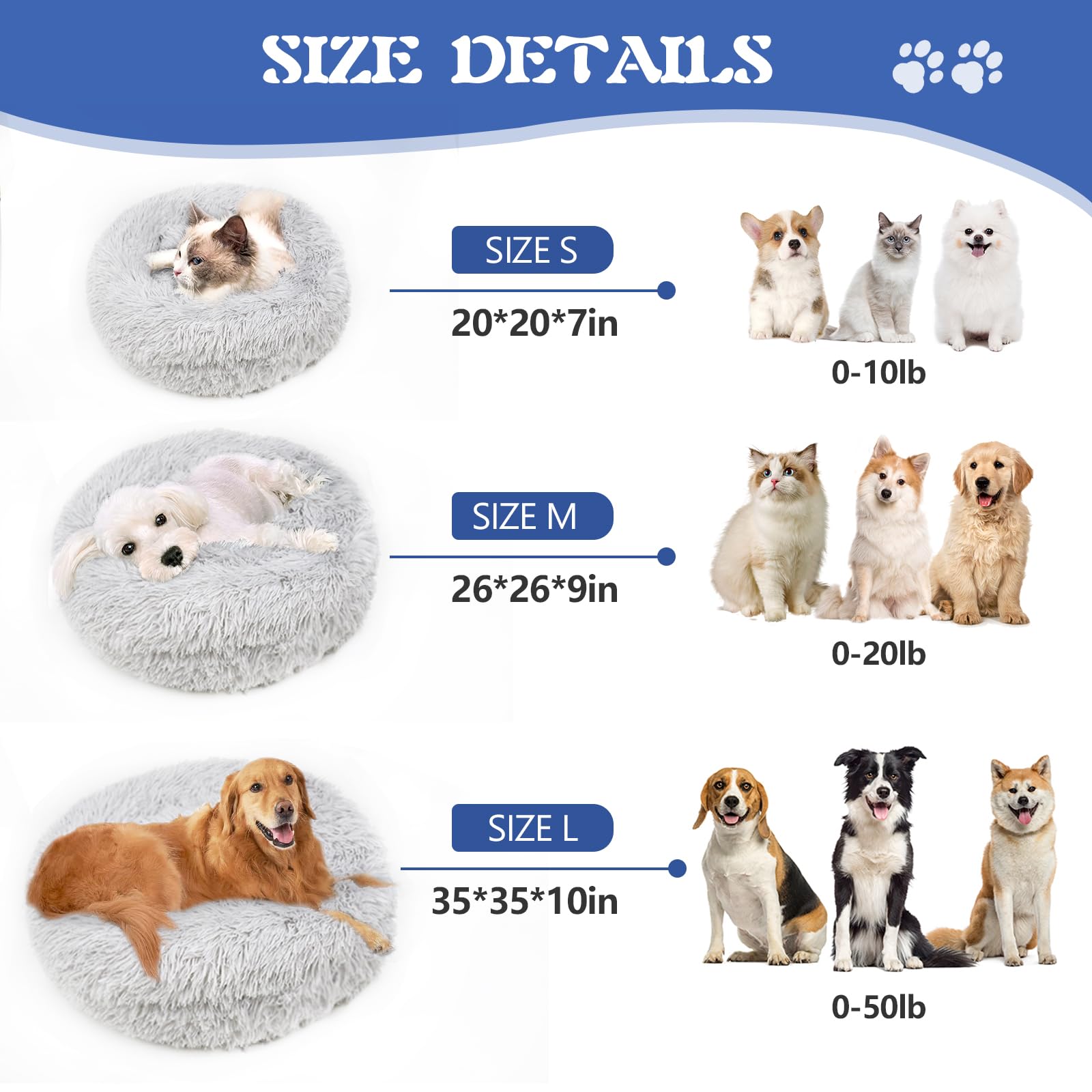 Shinhye Small Dog Bed Cat Bed Dog Bed With Blanket Plush Fluffy Hooded Dog Bed, Small Dog Beds With Cover Cozy For Indoor Cats,