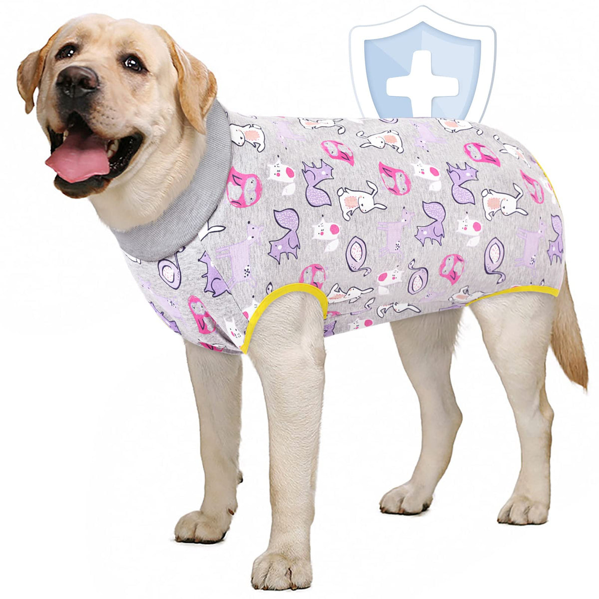 Aofitee Dog Recovery Suit, Surgical Recovery Suit For Dog Female After Spay, Rabbit Pattern Dog Recovery Shirt For Abdominal Wounds, Anti Licking Dog Onesie Jumpsuit E-Collar Cone Alternative 5Xl