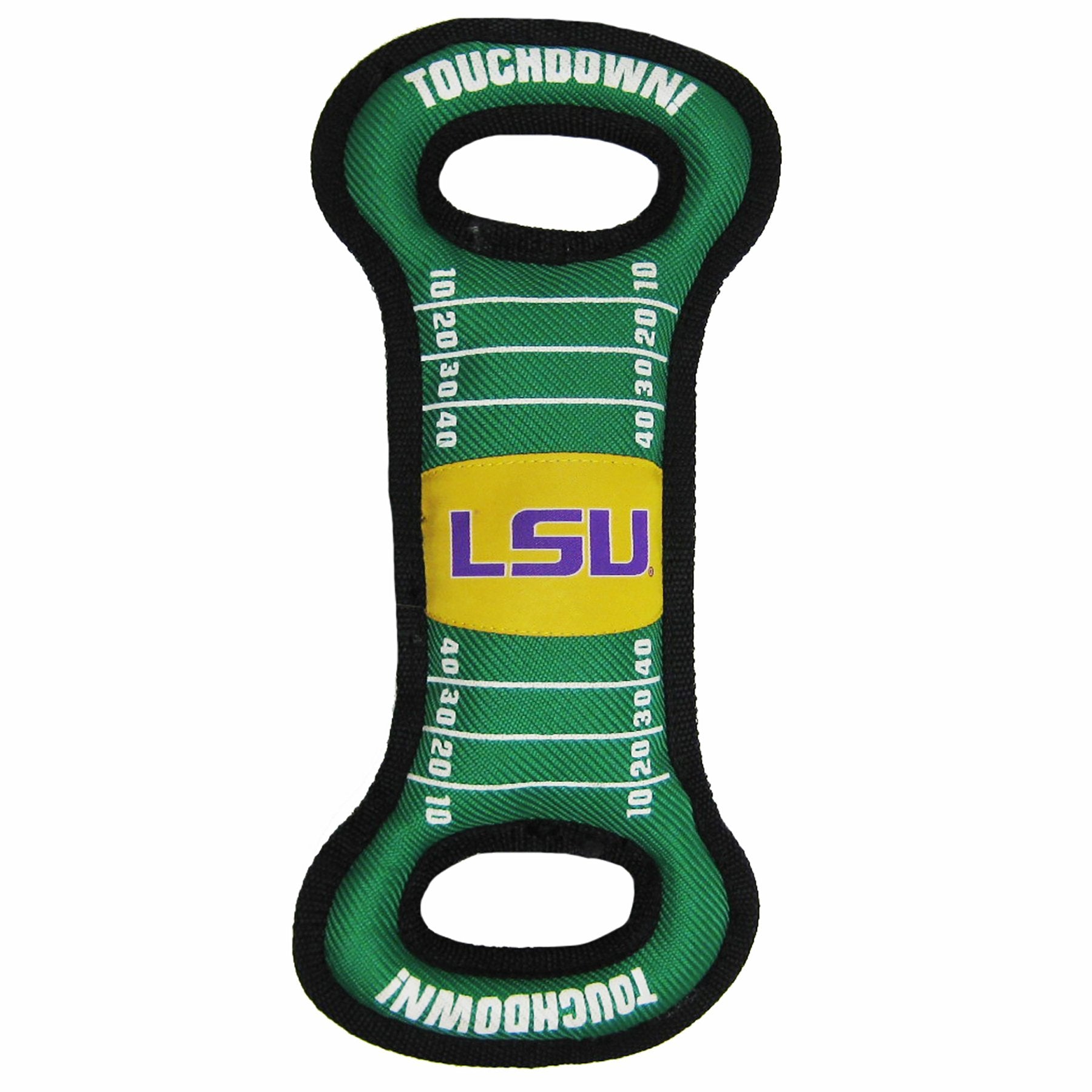 Pets First Ncaa Football Field Dog Toy With Squeaker. - Lsu Tigers - For Tug, Toss, And Fetch. - Tough& Durable Pet Toy