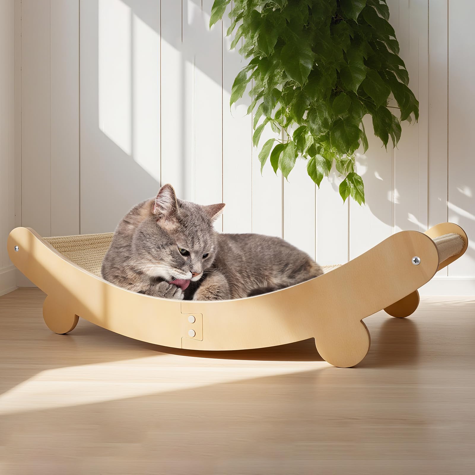 Cat Scratcher Bed Sisal Cat Scratching Bed Hammock for Indoor Cats Sisal Chair Scratch Post Scratching Mat for Large Cats Scratc