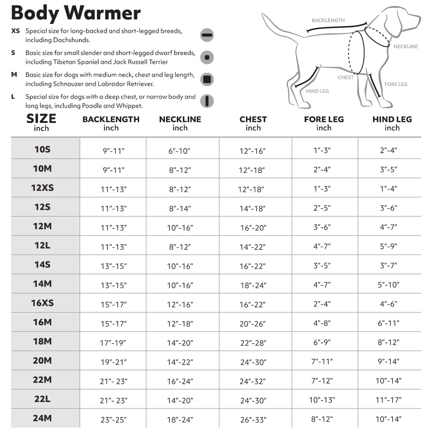 Hurtta Body Warmer Dog Bodysuit, Carbon Grey, 12L