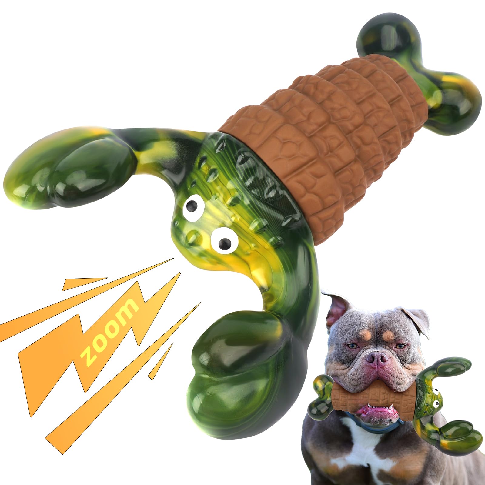 Bikiisen Squeaky Dog Toys For Aggressive Chewers For Large Dogs, Interactive Dog Chew Toy To Keep Them Busy, Indestructible Sque