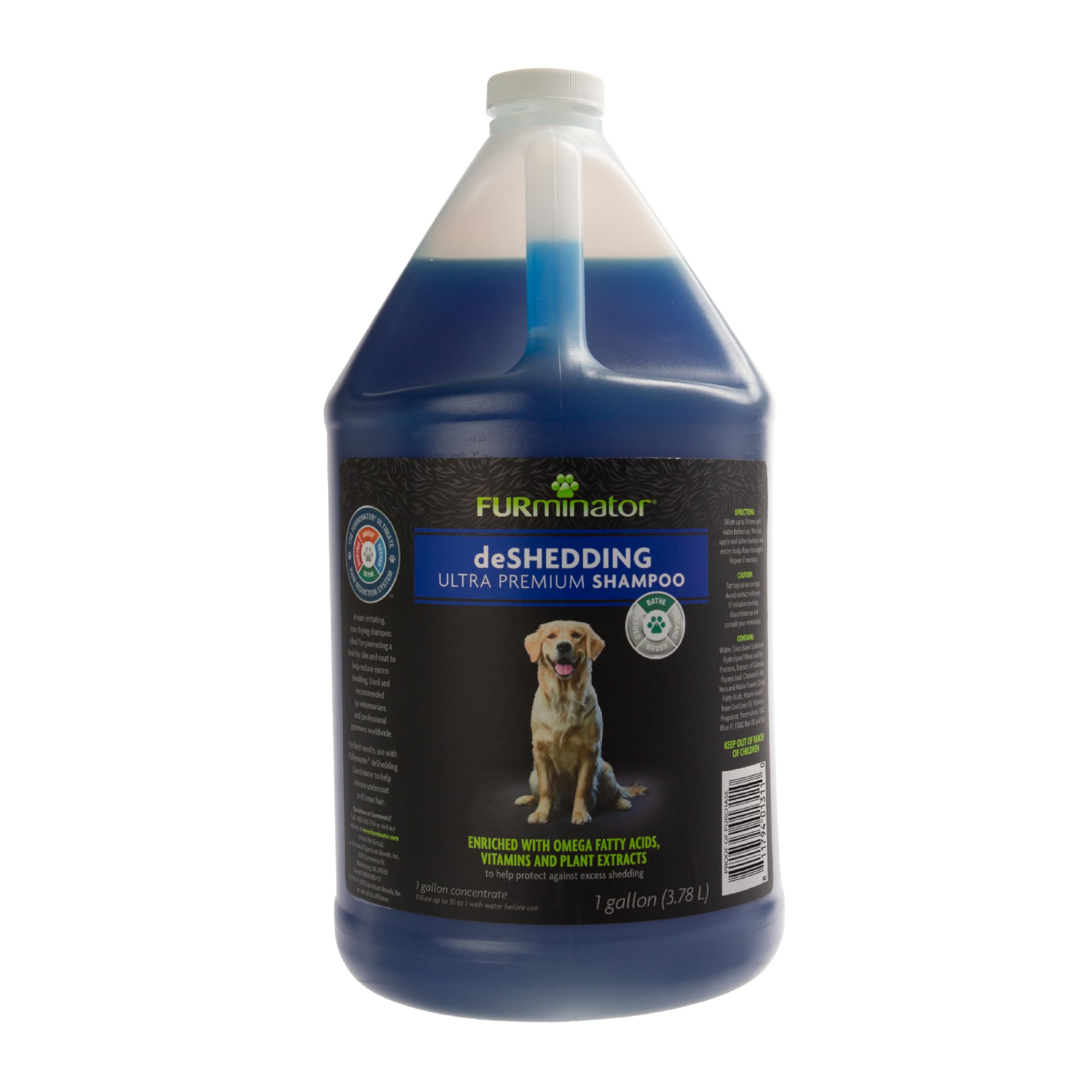 Furminator® Deshedding Ultra Premium Shampoo For Dogs 1 Gallon, Includes Pump