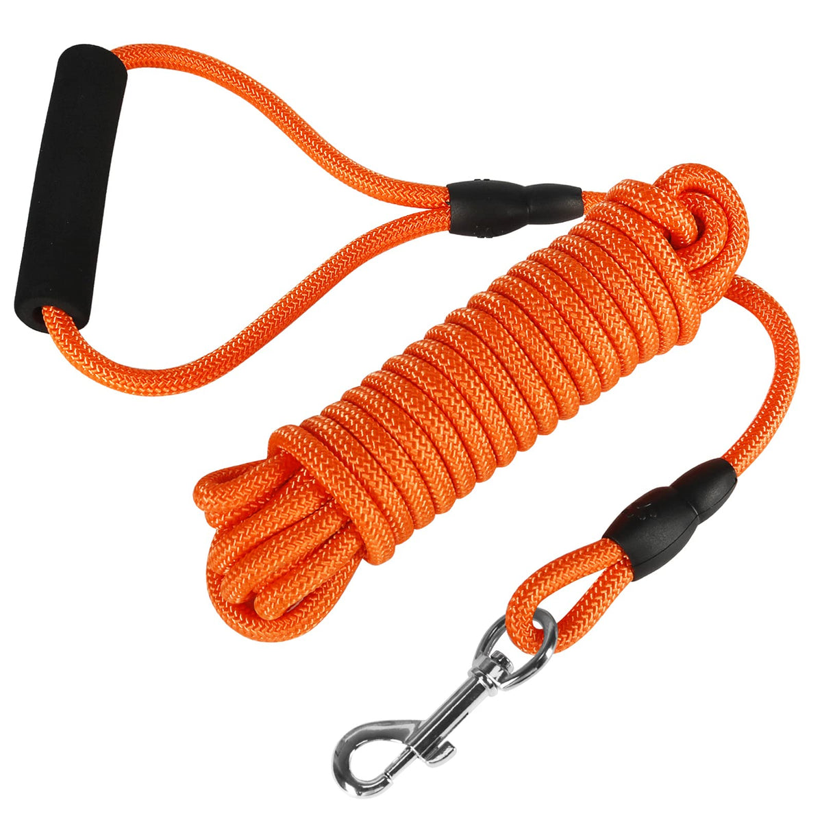 Vivifying Dog Training Leash, 20Ft Floating Dog Check Cord, Long Dog Rope Leash With Comfortable Handle For Outside, Hiking, Swi