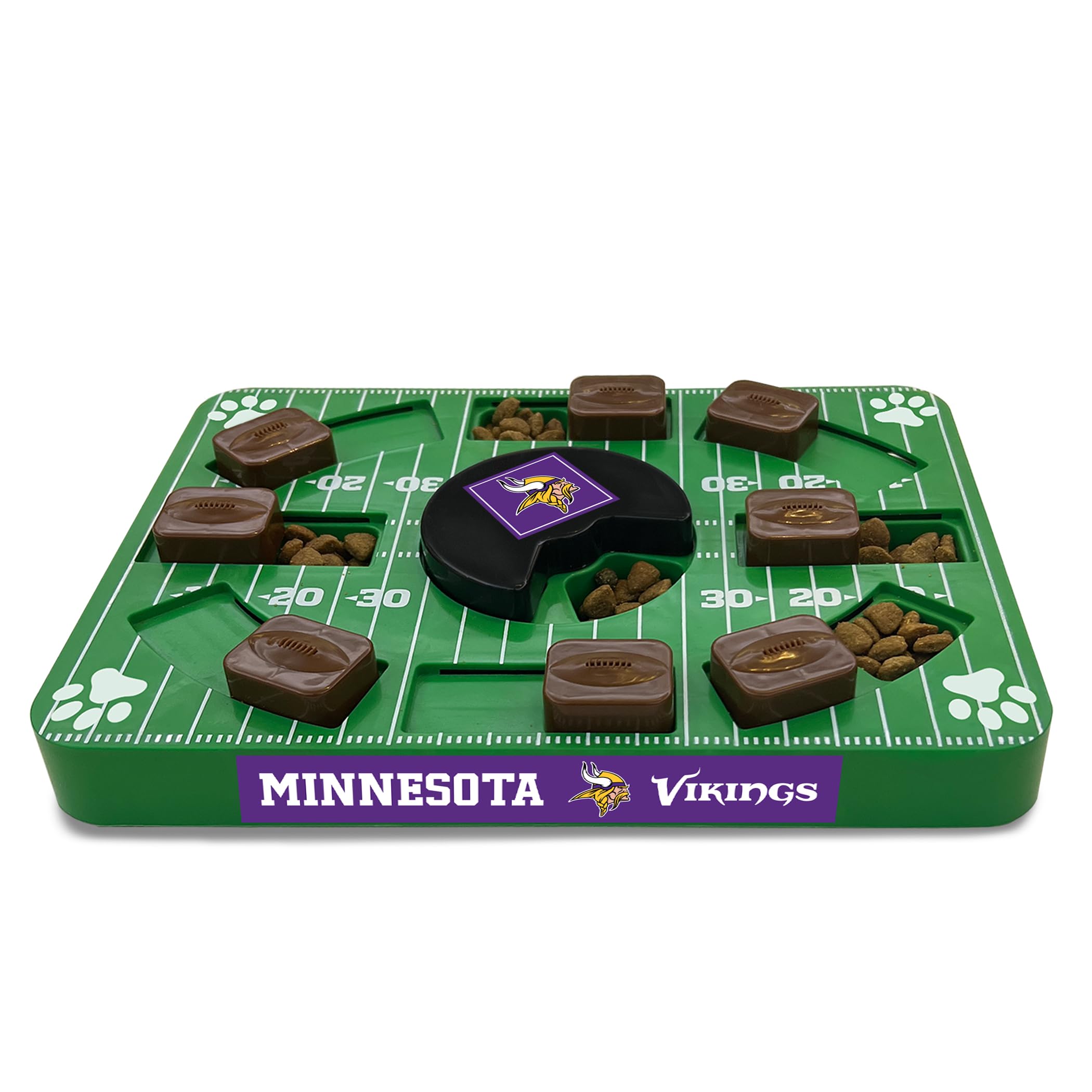 Pets First Nfl Minnesota Vikings Puzzle Toy, Puzzle Treat Dog Toy, Interactive Dog Treat Toy, Dog Puzzle