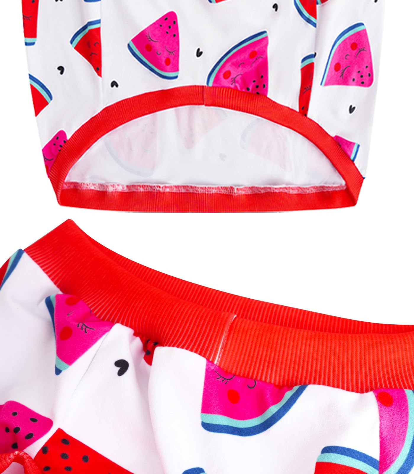 Dog Sleeveless T Shirt Fun Fruit Prints Dog Vest Shirt Soft Stretchy Summer Clothes for Extra Large Dog Boys Girls Shirt (3X-Lar