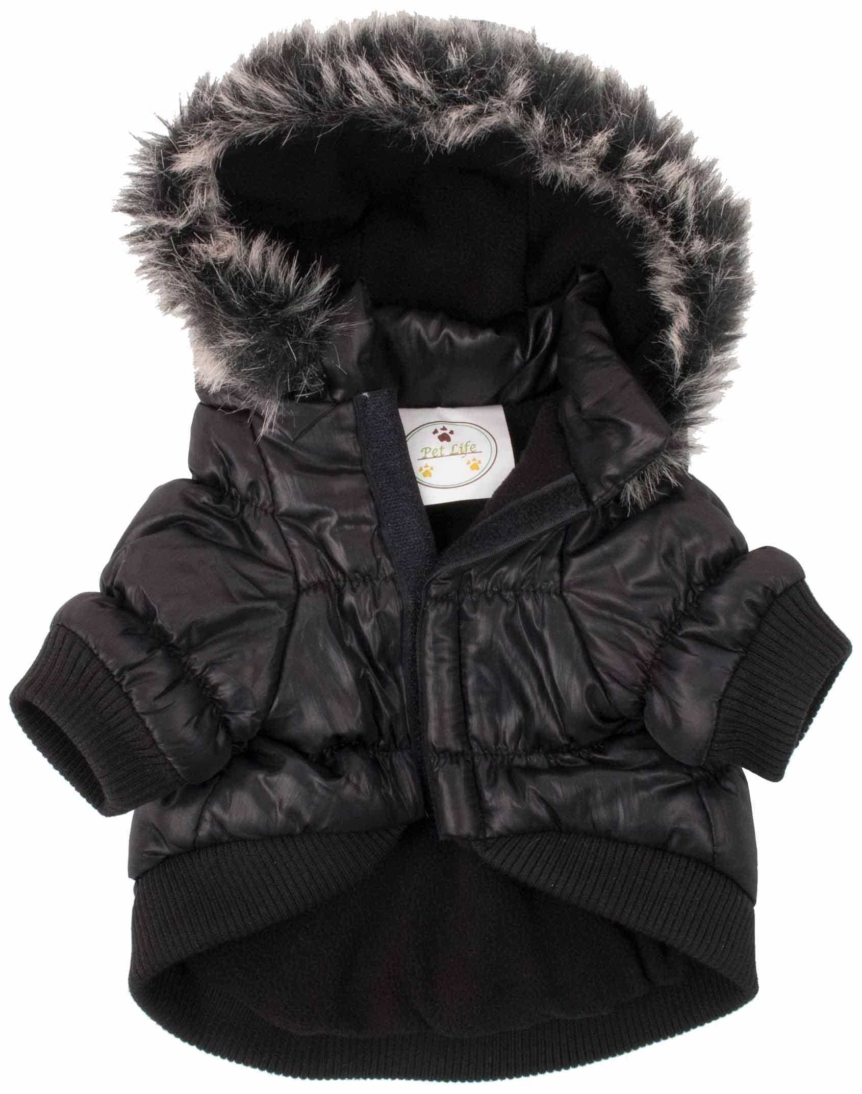 Pet Life A Metallic Fashion Pet Parka Coat