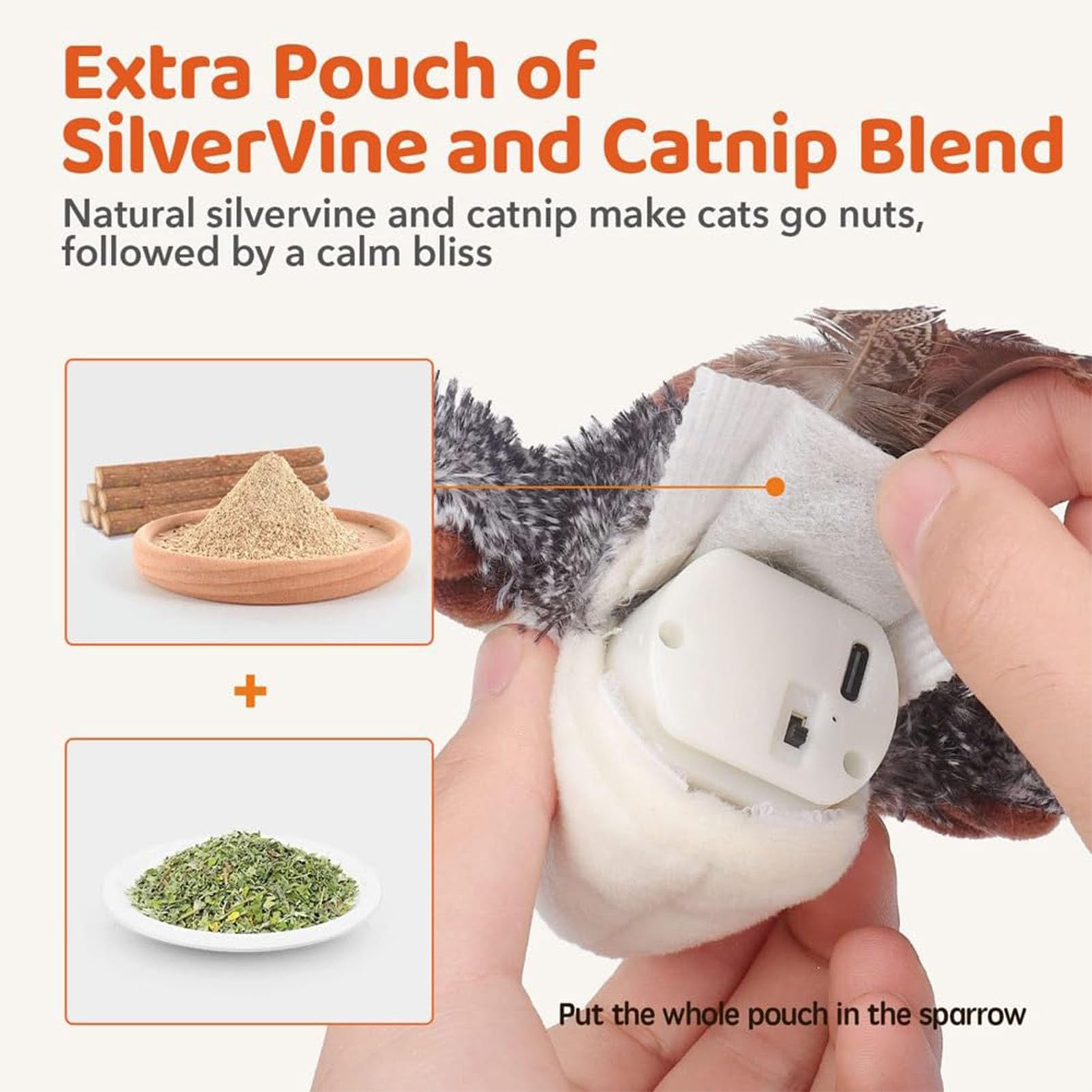 Flying Bird Cat Toy, Chirping Bird Cat Toy Flapping Wings, Flapping Bird Cat Toy, Simulated Chirping Bird Cat Toy, Flying Bird C