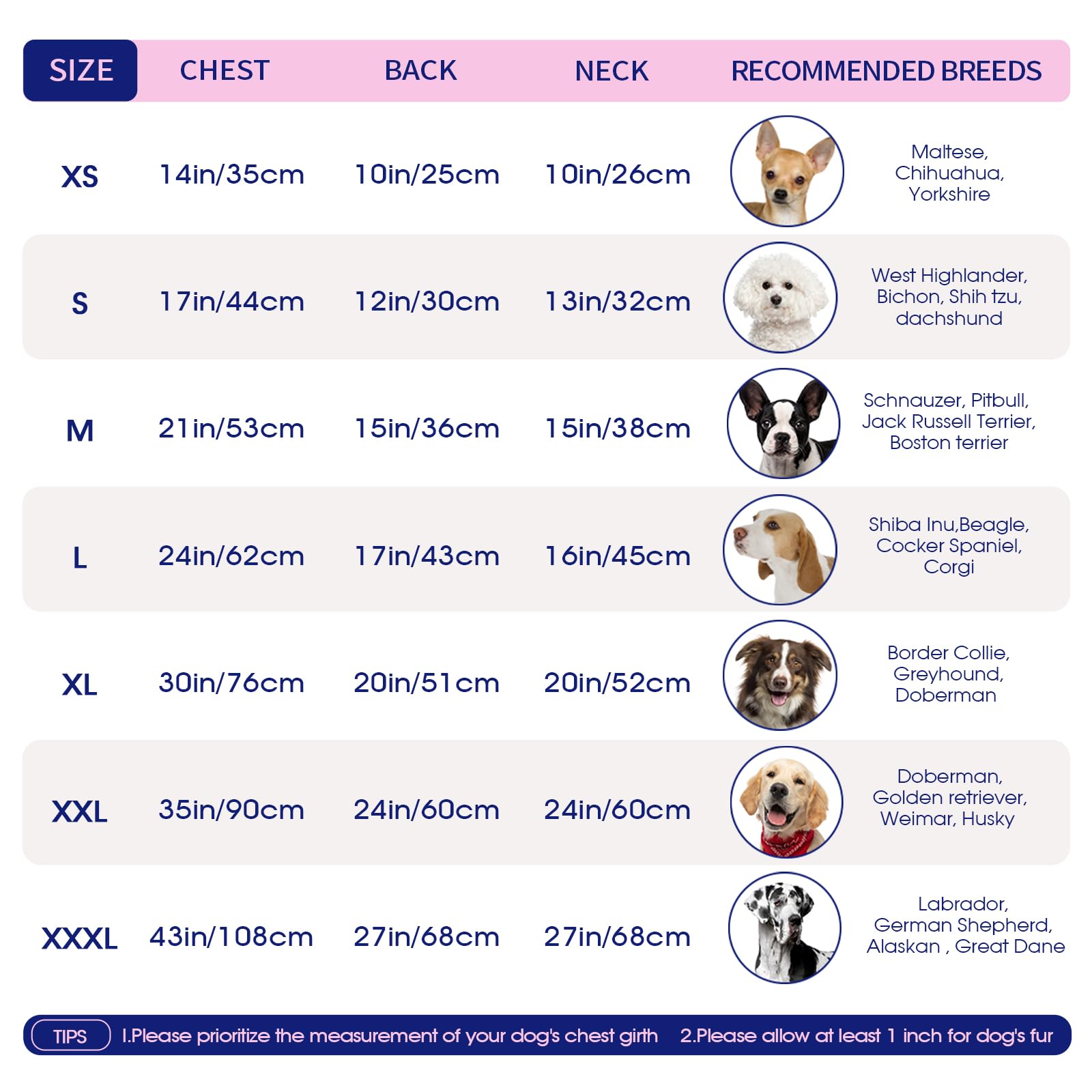 Fuamey Dog Jackets-Dog Coat With Harness Built In-Waterproof Dog Jacket-Dog Winter Coat With Zipper On Back-Snowsuit Pet Clothes