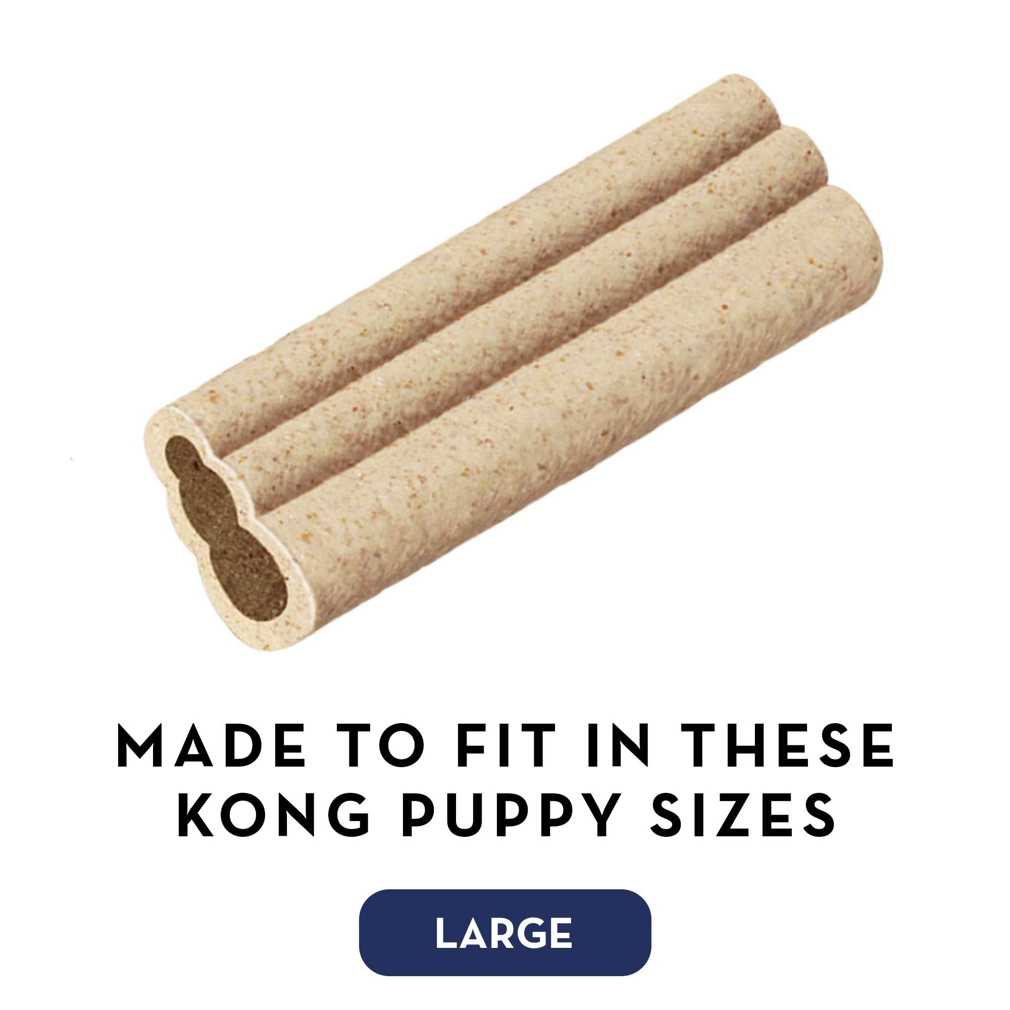 KONG - Ziggies Puppy - Teeth Cleaning Dog Treats - Puppy Recipe - Large (Best Used Puppy Rubber Toys)