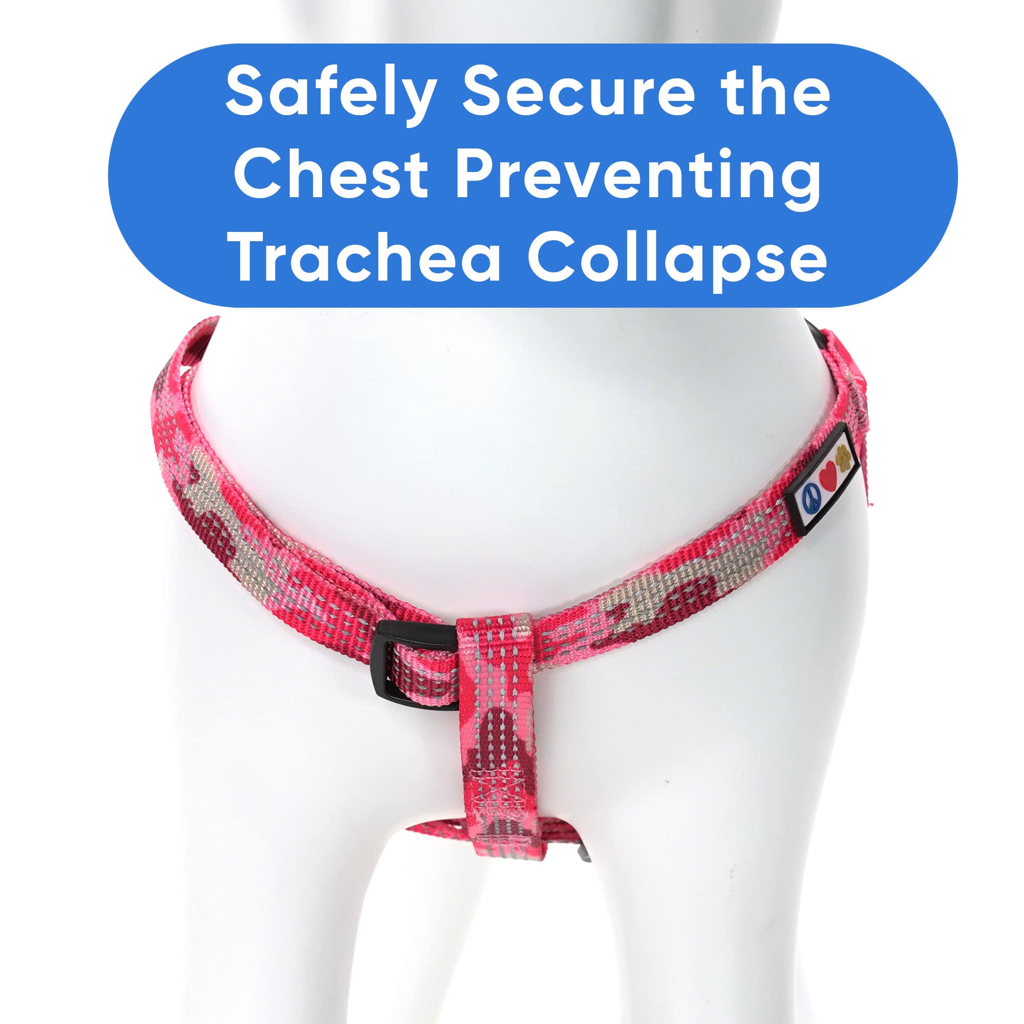 Pawtitas Reflective Step In Dog Harness Or Reflective Harness Training Puppy Harness/Dog Extra Small Dog Harness Xs Camo Pink Dog Harness