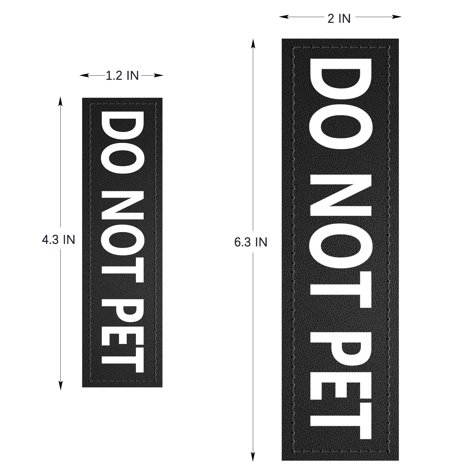 Noyal Dog Vest Patches 2 Free Removable Dog Tags For Dog Harness, Collar & Leash