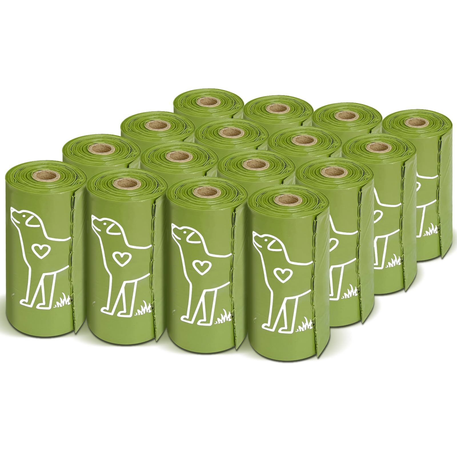 240 Count Unscented 13    X 9   Dog Poop Bags Rolls, Leakproof Strong & Sturdy Waste Bags For Doggie Cat Pet
