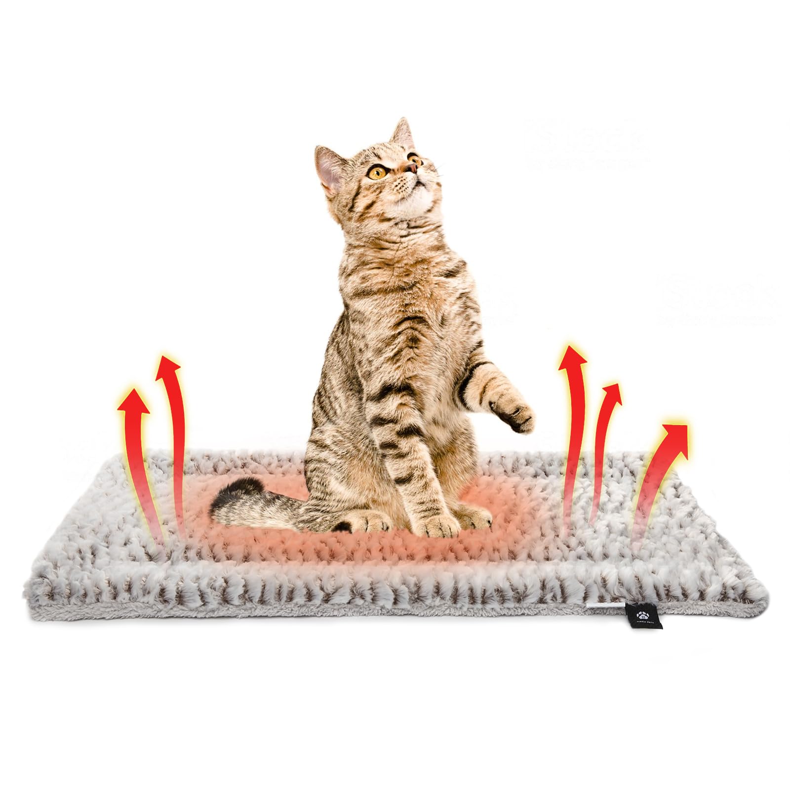 Self Heating Cat Pad Self Warming Cat Bed 22' X 17' Thermal Cat Mat Extra Warm Pet Mat For Outdoor And Indoor Large Kittens Small Puppy Pets