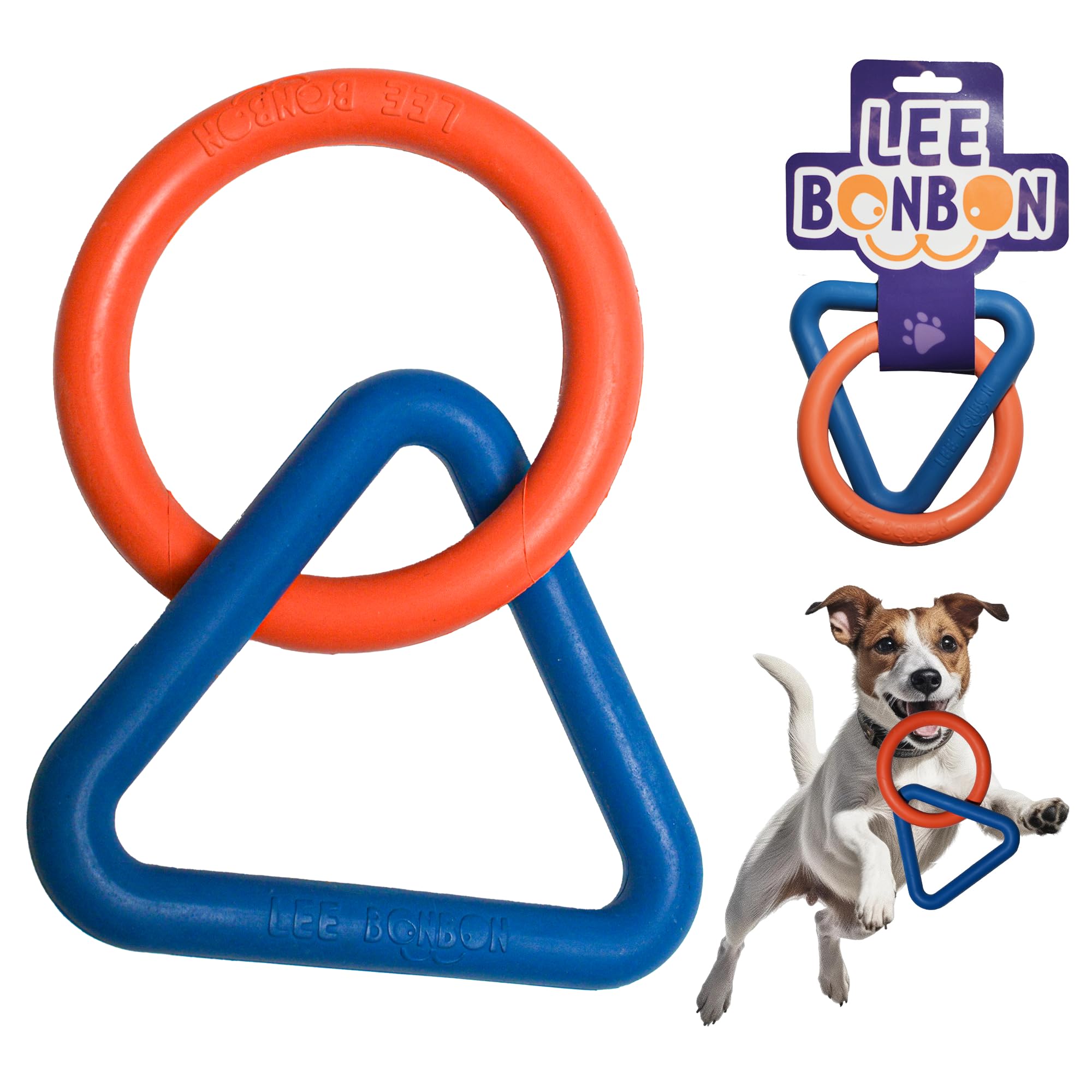 Lee Bonbon Tug Of War Dog Toy - Interactive Toy For Aggressive Chewers, Puppy Teething, Dog Toys To Keep Them Busy