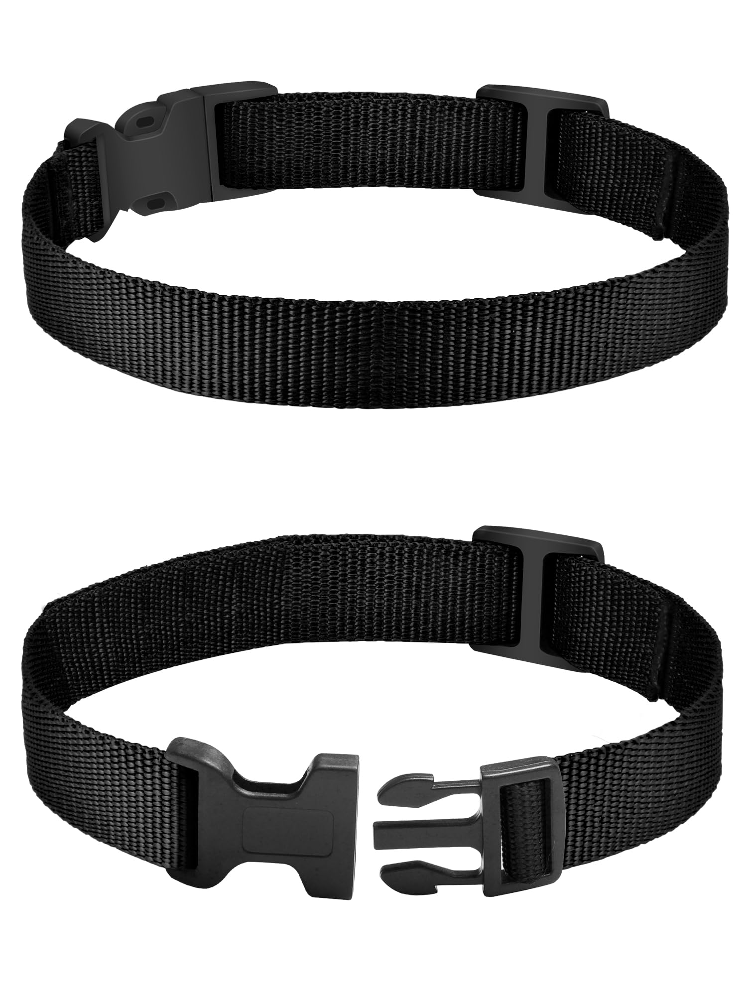 Petjoy 2-Pack Collar Strap For Bark And Shock Collars, E-Collar Replacement, Strong, Durable, Adjustable 8-27 Inches Dog Collar