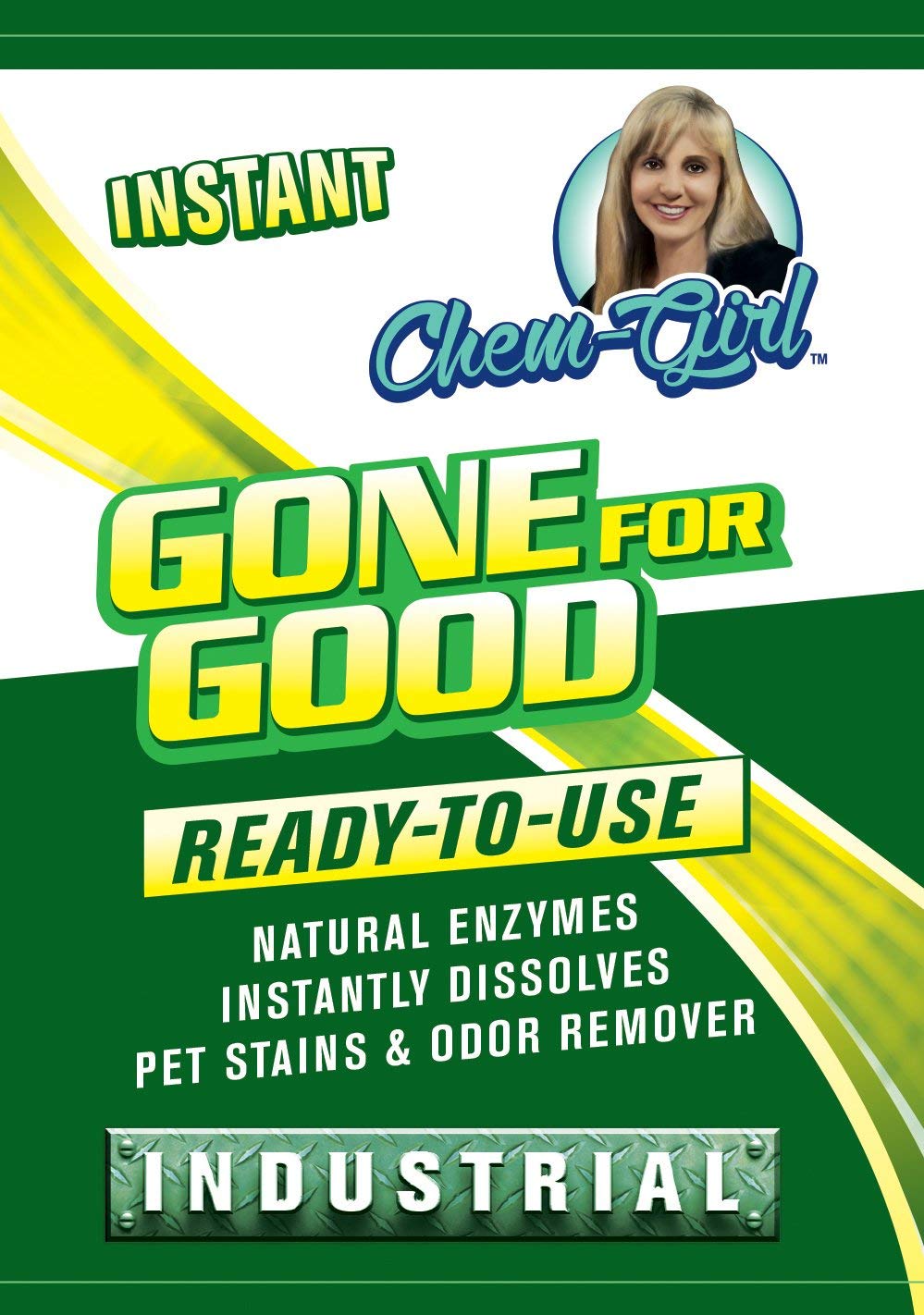 Chem-Girl - Gone For Good - Professional Odor, Stain, Urine Remover - Good For Dog & Cat Spot Cleaning, Carpets, Rug, Pet Beds, Other Household Uses - All Natural, Pet & Family Safe - 1 Quart