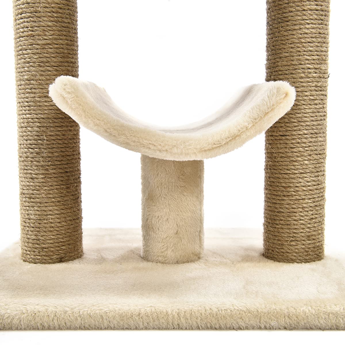 Amazon Basics Top Platform Cat Tree With Scratching Post - 18 X 14 X 22 Inches, Indoor, Beige