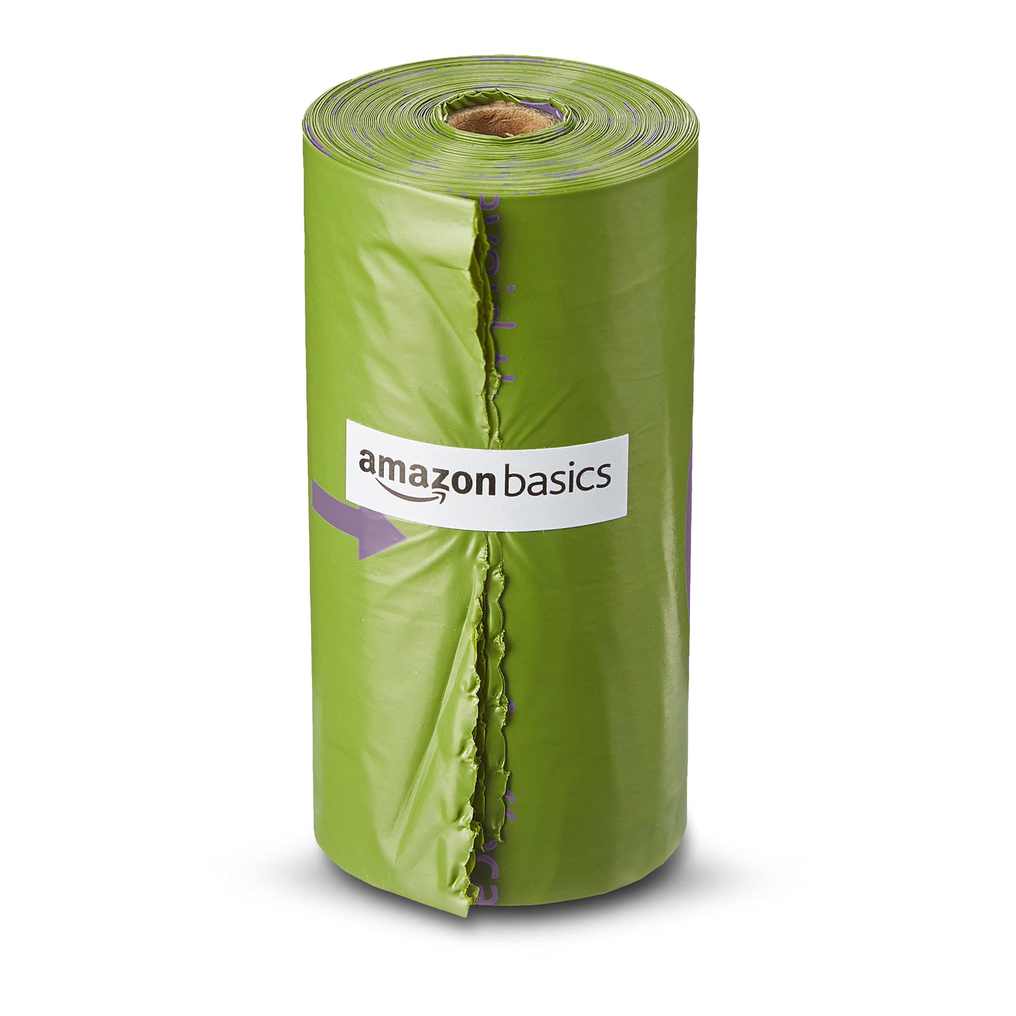 Amazon Basics Dog Poop Bags With Dispenser, 540 Count, Enhanced For Guaranteed Leakproof, Lavender Scented, Includes Leash Clip