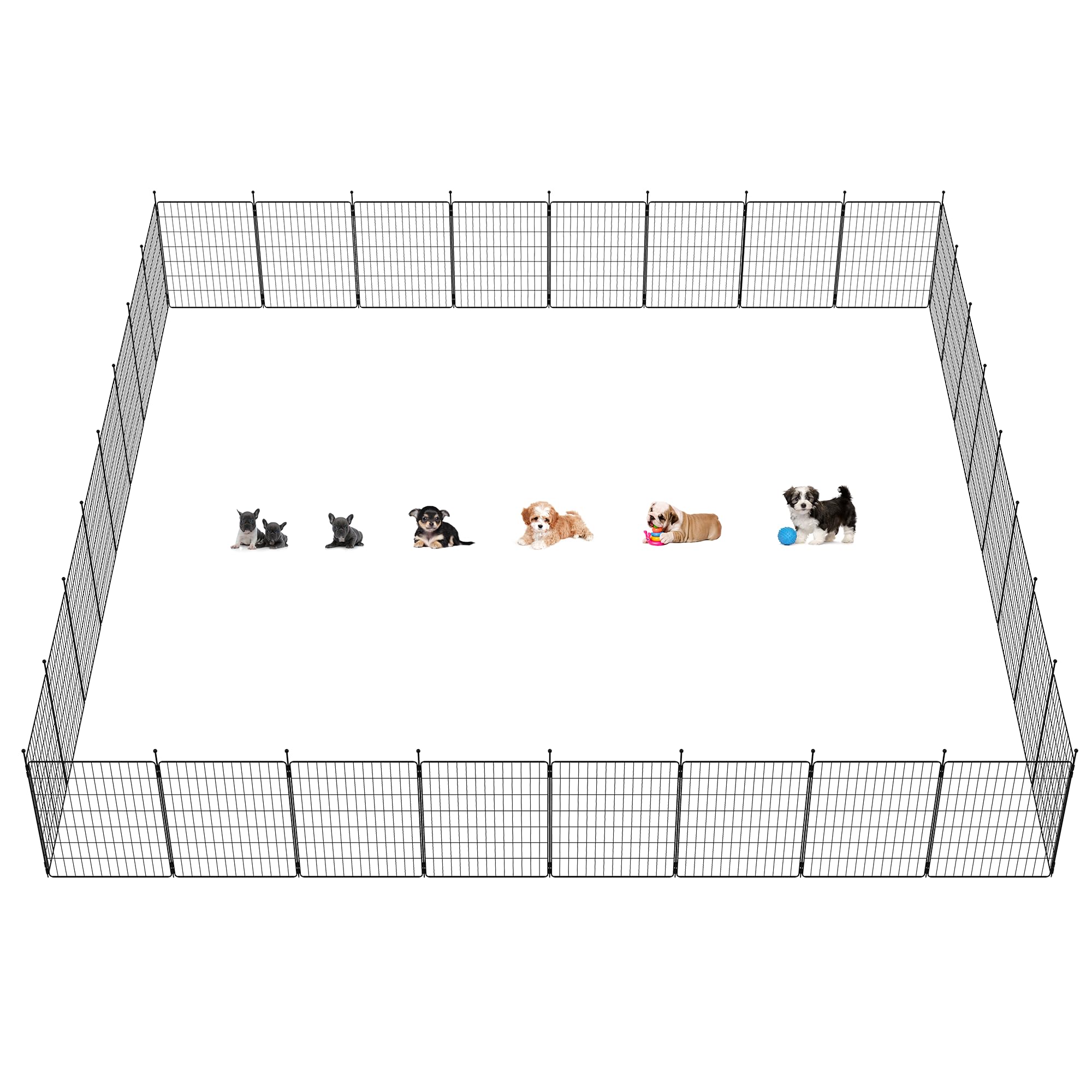 Fxw Minipaws Dog Playpen For Yard & Rv Camping, Expandable 32-Inch 32 Panels For Small And Medium Dogs, Portable For Indoor And 
