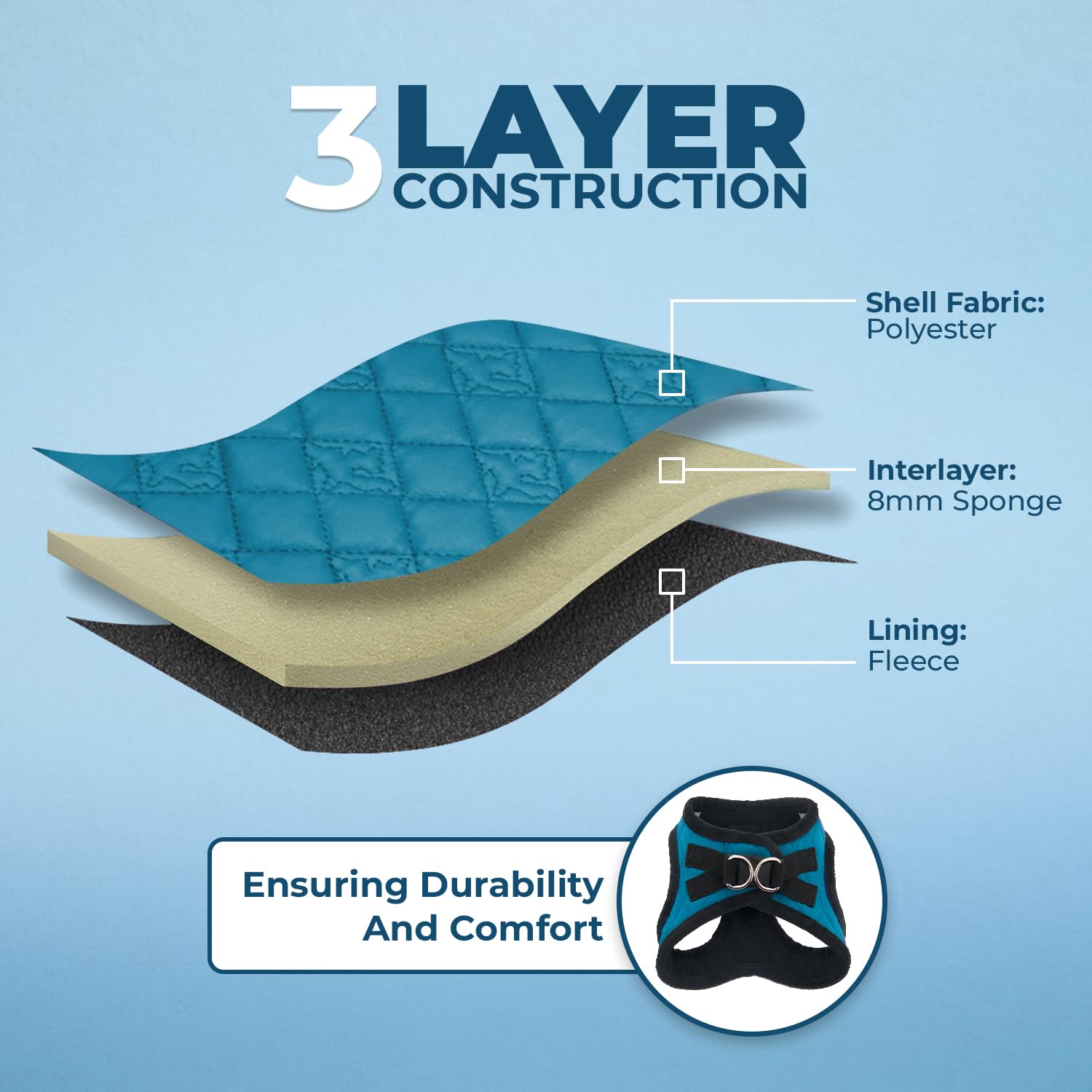 Voyager Step-In Plush Dog Harness - Soft Plush, Step In Vest Harness For Small And Medium Dogs By Best Pet Supplies - Harness (T