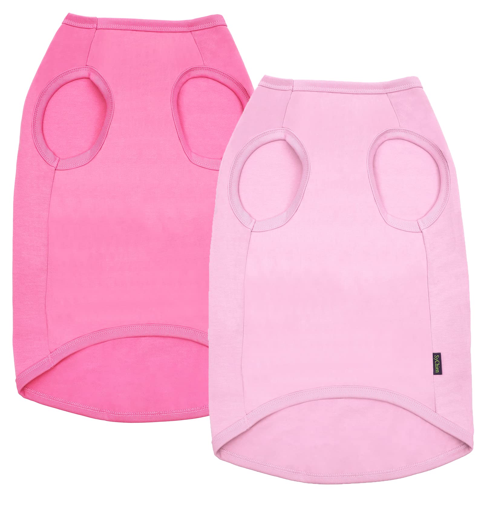 Sychien Dog Pink Shirt For Large Dogs,Blank Plain Pink Cotton Shirts For Labrador,Xxxl Pink Rose