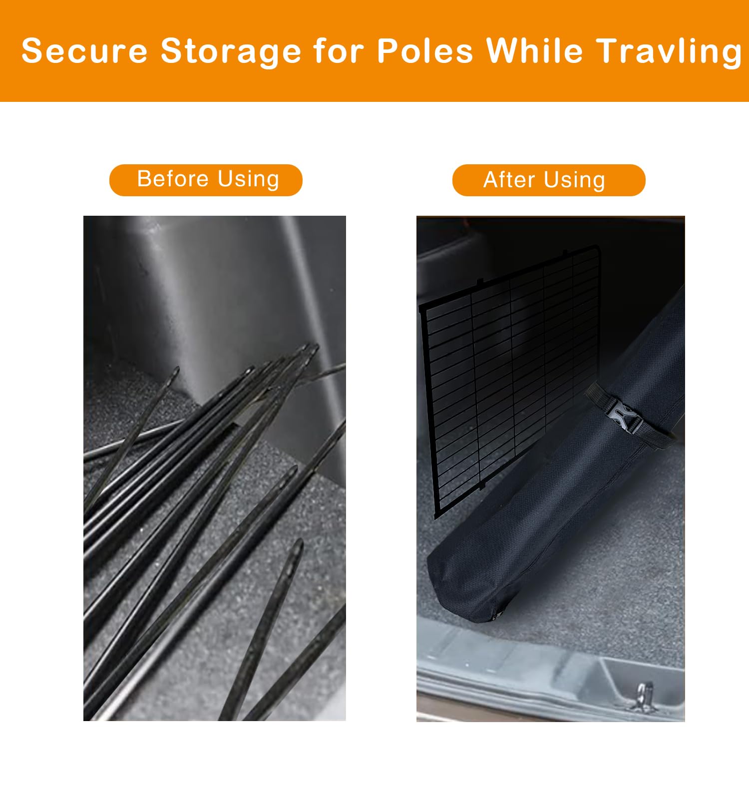 Dog Playpen Stakes Storage Bag, Waterproof Heavy Duty Dog Fence Stake Storage Bag With Carrying Strap Fits All 24 Inch Dog Pen,