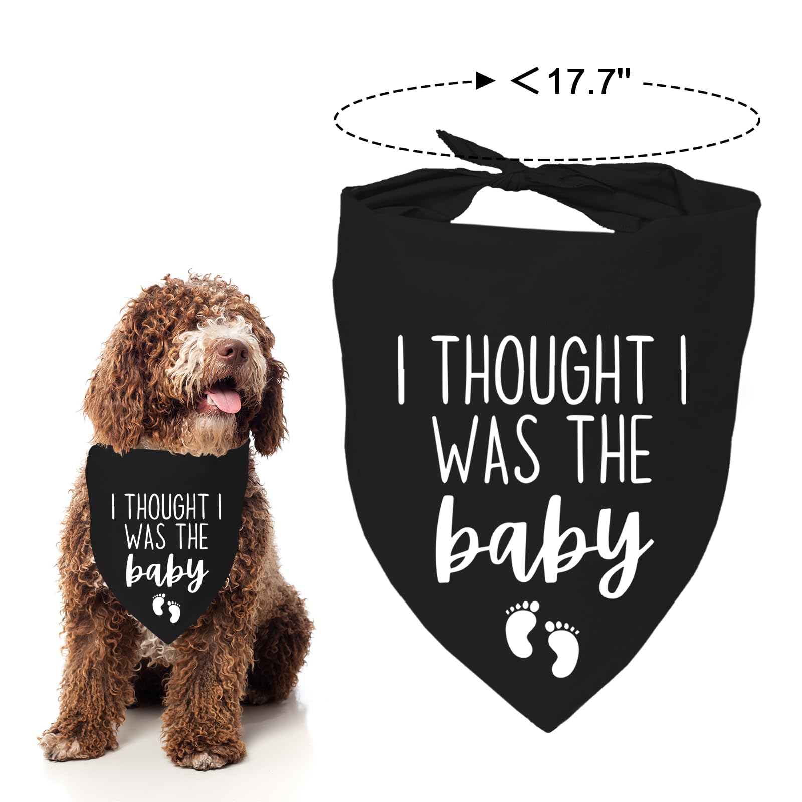 I Thought I Was The Baby Dog Bandana Pet Scarf Dog Pregnancy Announcement Bandana Pregnancy Dog Bandana For Dogs Pet Accessories