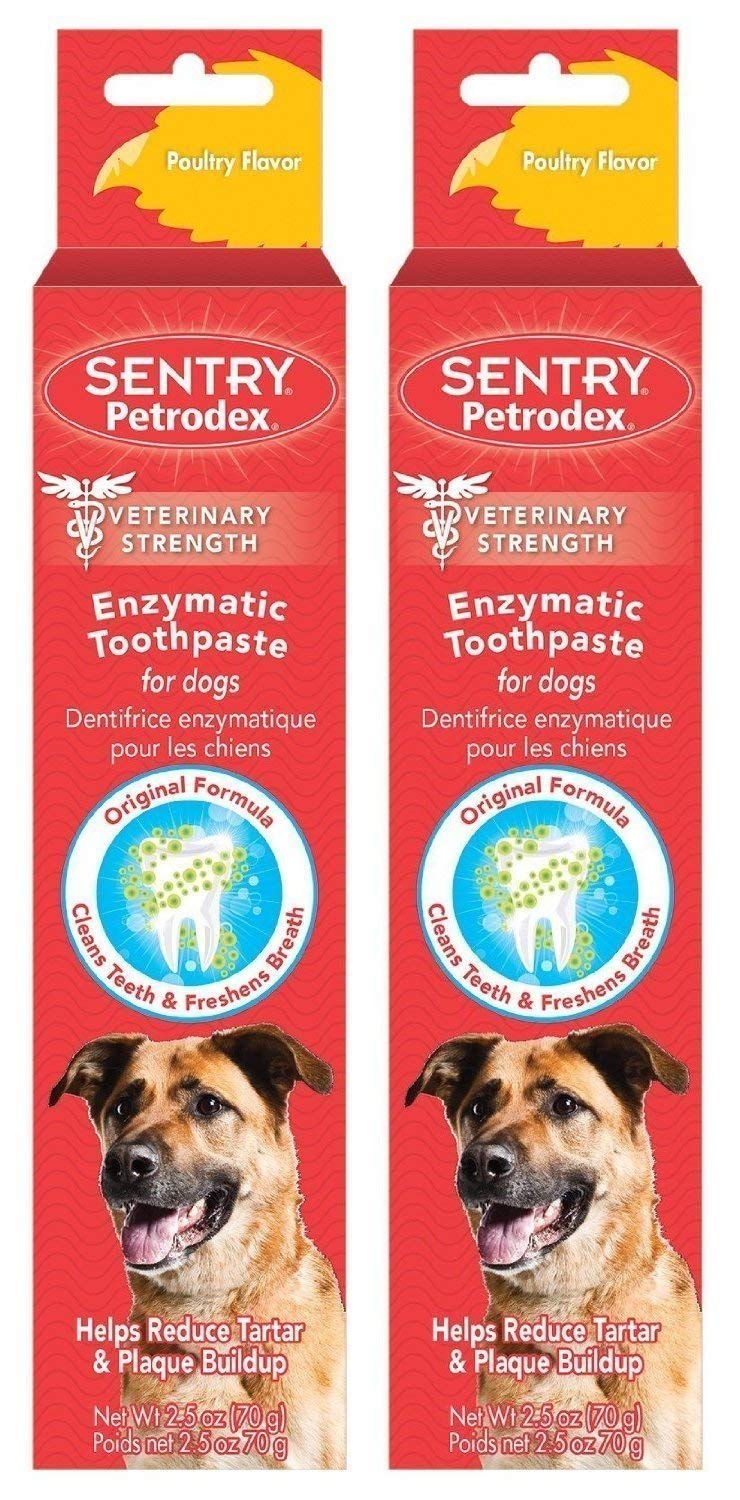 Petrodex Enzymatic Toothpaste For Dogs - Poultry Flavor, 2.5-Ounce, 2 Pack