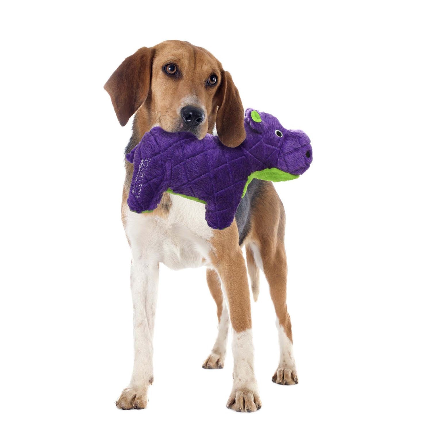 Mighty- Safari Hippo - Squeaker-Multiple Layers. Made Durable, Strong & Tough. Interactive Play Dog Toy (Tug, Toss & Fetch). Machine Washable & Floats