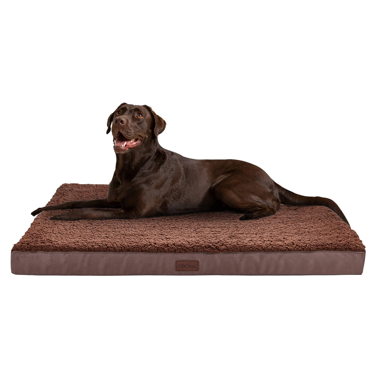 Ohgeni Orthopedic Dog Beds For Large Dogs,Dog Bed With Plush Egg Foam Support And Non-Slip Bottom, Waterproof And Machine Washab