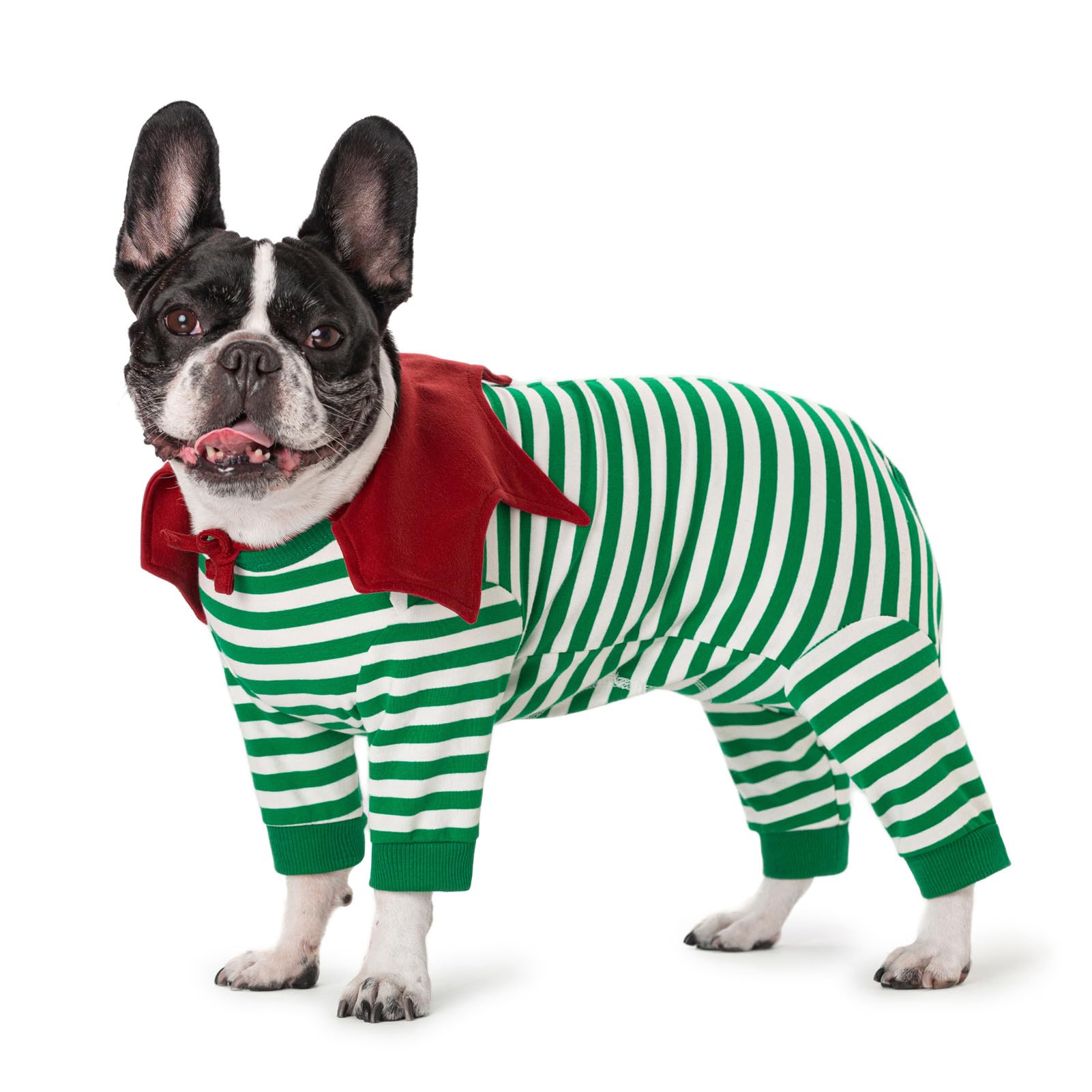 Miaododo Striped Dog Surgery Recovery Suit Female Male,Puppy Dogs Onesie Cats Long Sleeve Bodysuit After Surgery Neuter For Abdo