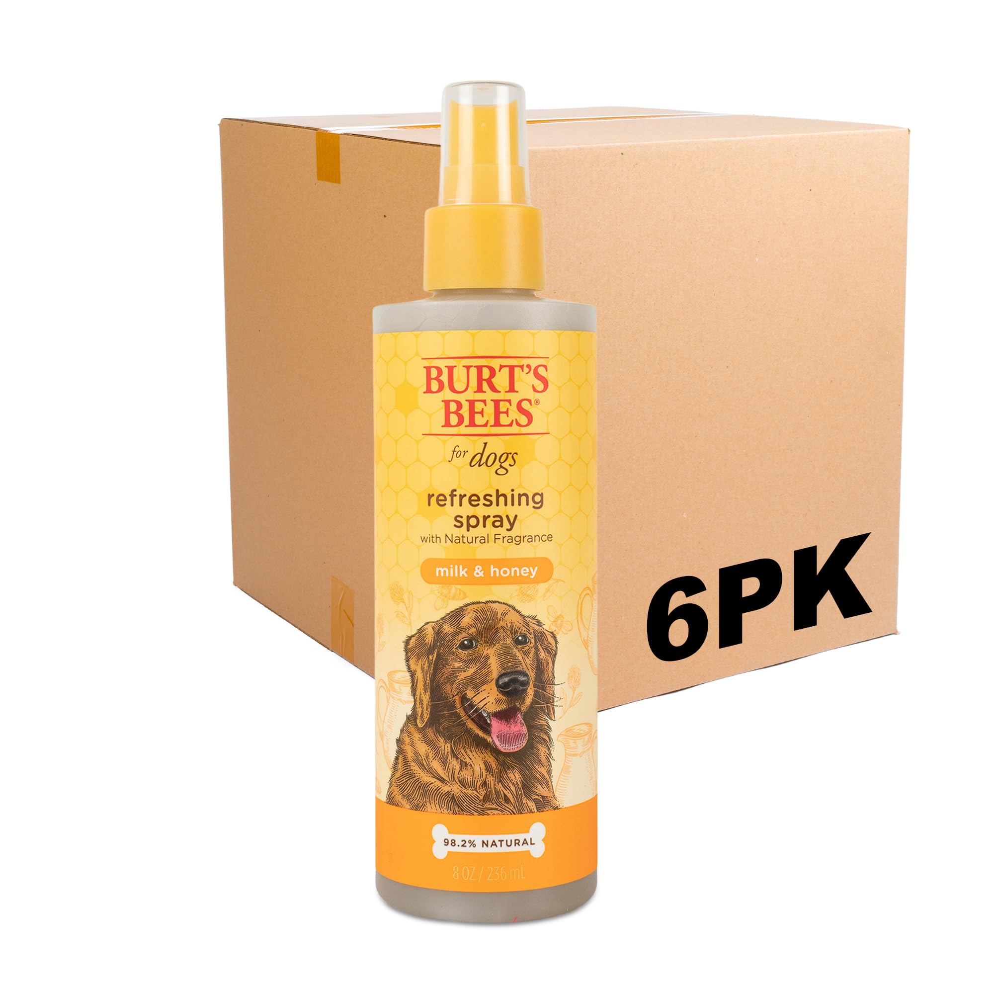Burt'S Bees For Pets Naturally Derived Deodorizing Spray For Dogs With Milk & Honey - Eliminates Dog Odors - Ph Balanced For Dog