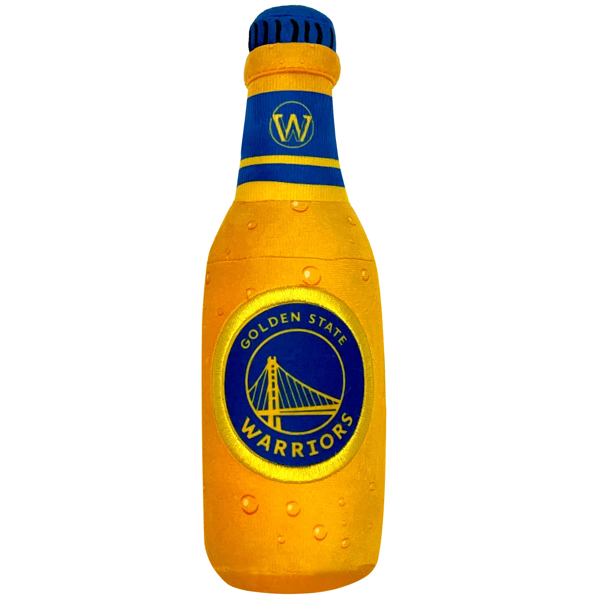 Pets First Nba Golden State Warriors Beer Bottle Plush Dog & Cat Squeak Toy - Cutest Stadium Soda Bottle Snack Plush Toy For Dog