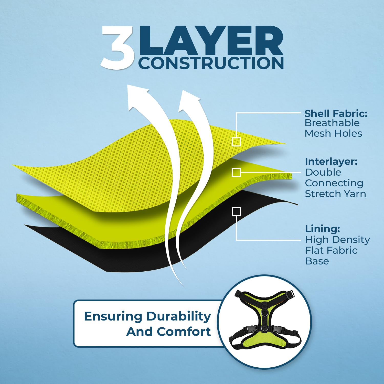 Voyager Step-in Pet Harness - All Weather Mesh, Adjustable Step in Harness for Cats and Dogs by Best Pet Supplies - Lime Green/B