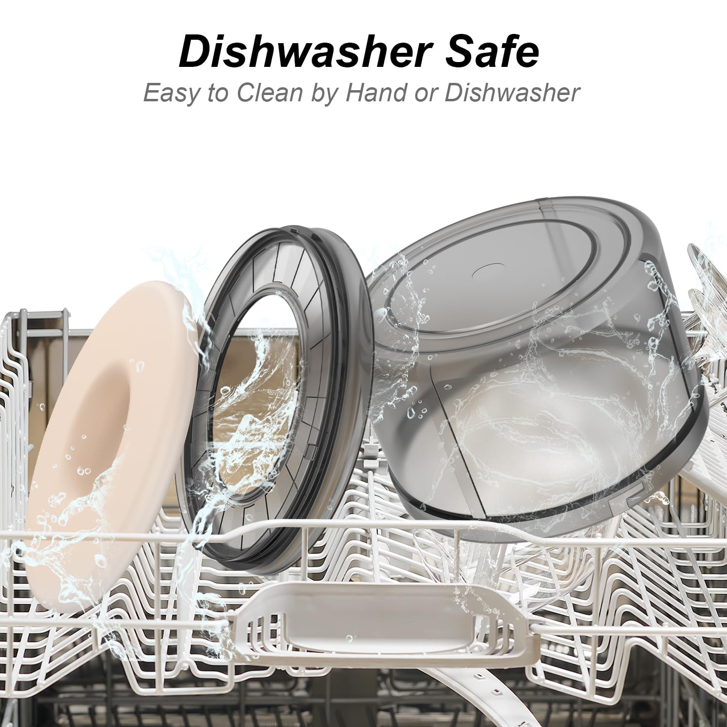 Techphardo 1Gallon No Spill Dog Water Bowl-3.8L Large Capacity, Bpa-Free, Anti-Splash & Anti-Digging Design With Non-Slip Base,