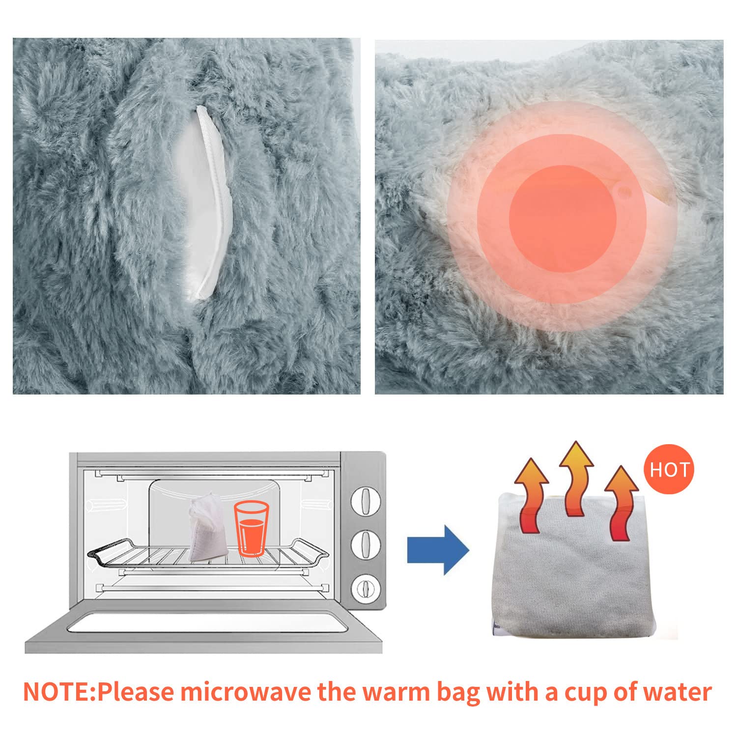 All For Paws Dog Stuffed Animals With Heartbeat,Small Dog Toys For Dog Anxiety Relief,Puppy Behavioral Training Aid Toy Dog Stuff (Grey Sheep(Heartbeat + Warm Bag))