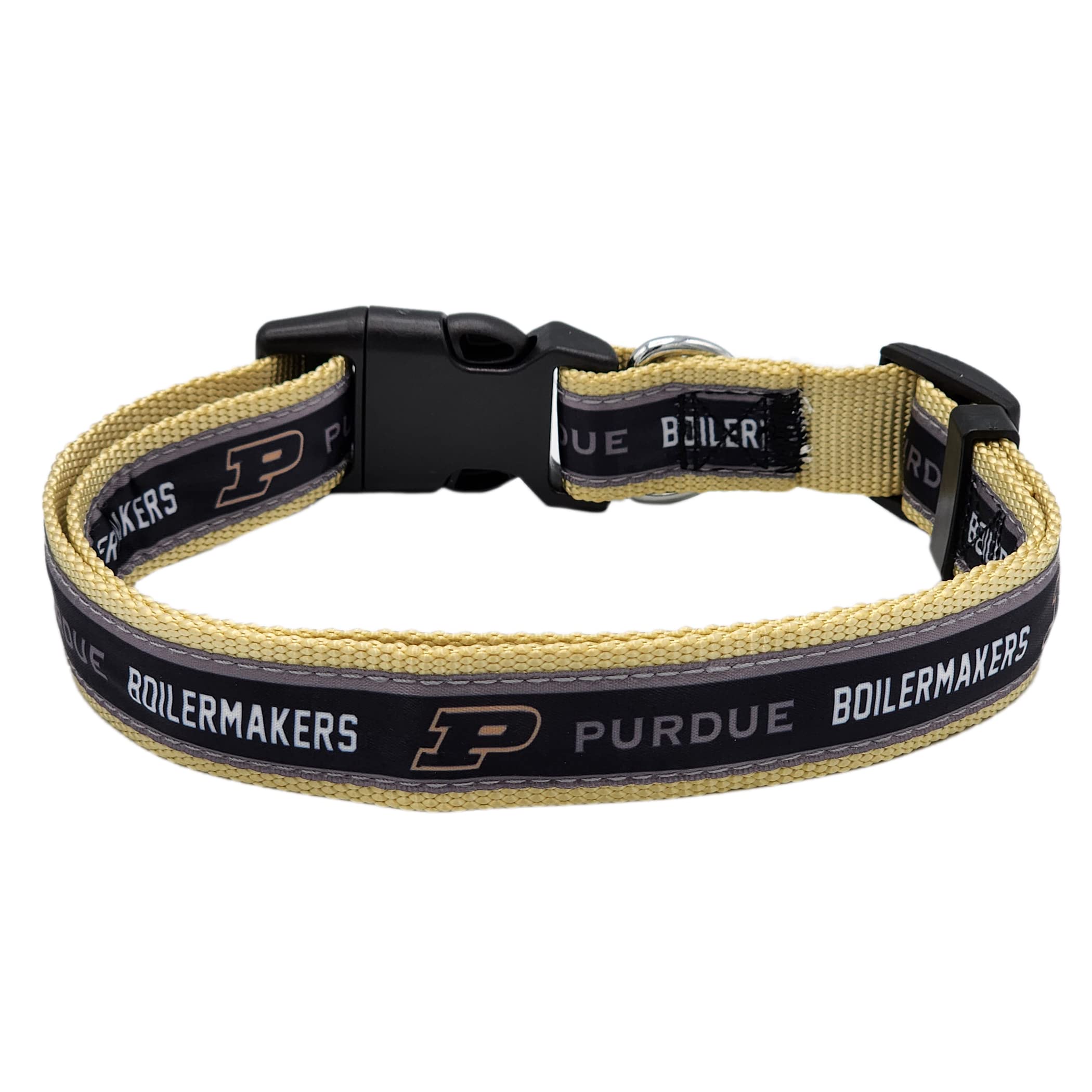 Pets First Collegiate Pet Collar Old Version Purdue Boilermakers Dog Collar, Size Large. Best Sports Team Collar For Dogs & Cats