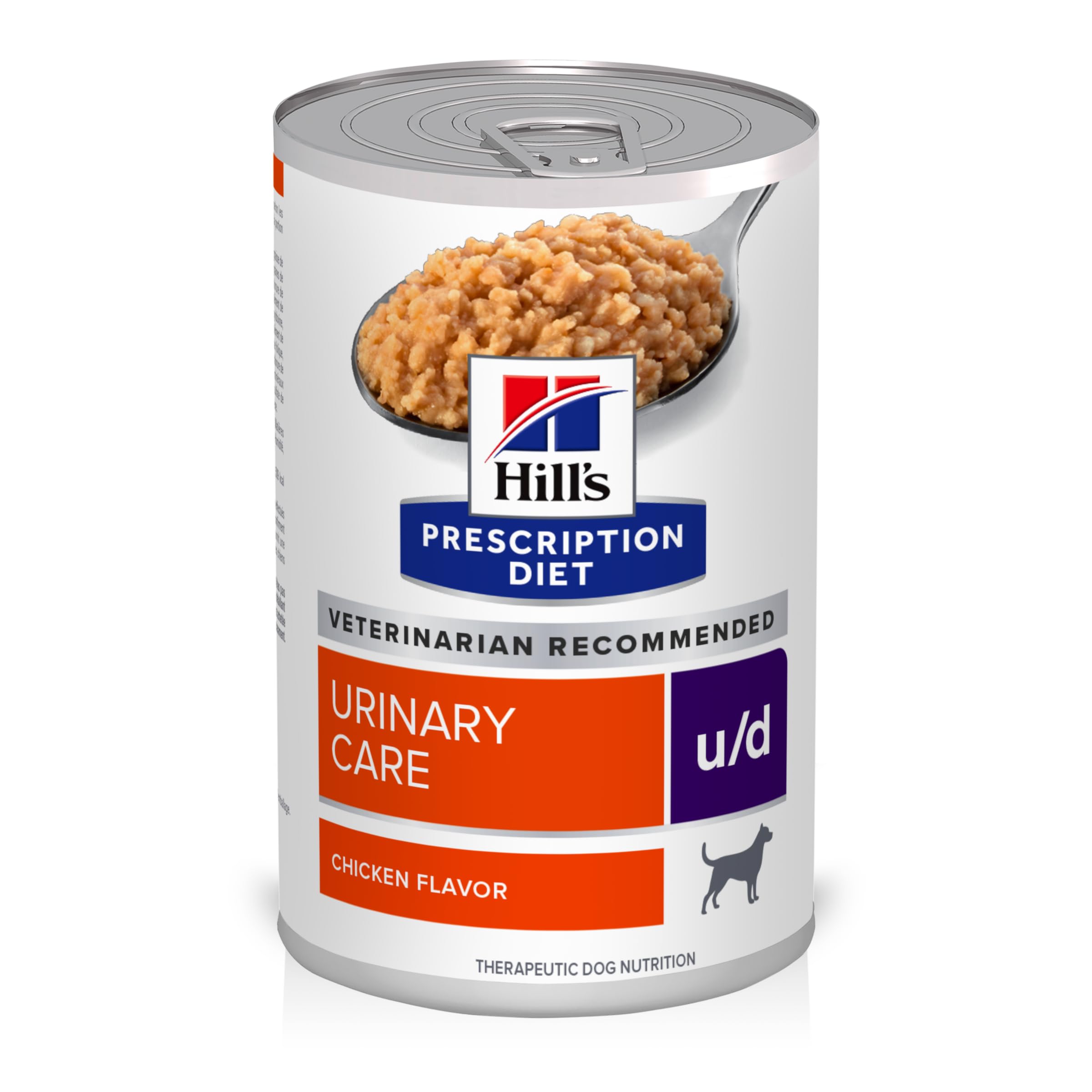 Hills Prescription Diet u/d Urinary Care Chicken Flavor Wet Dog Food, Veterinary Diet, 13 oz. Cans, 12-Pack