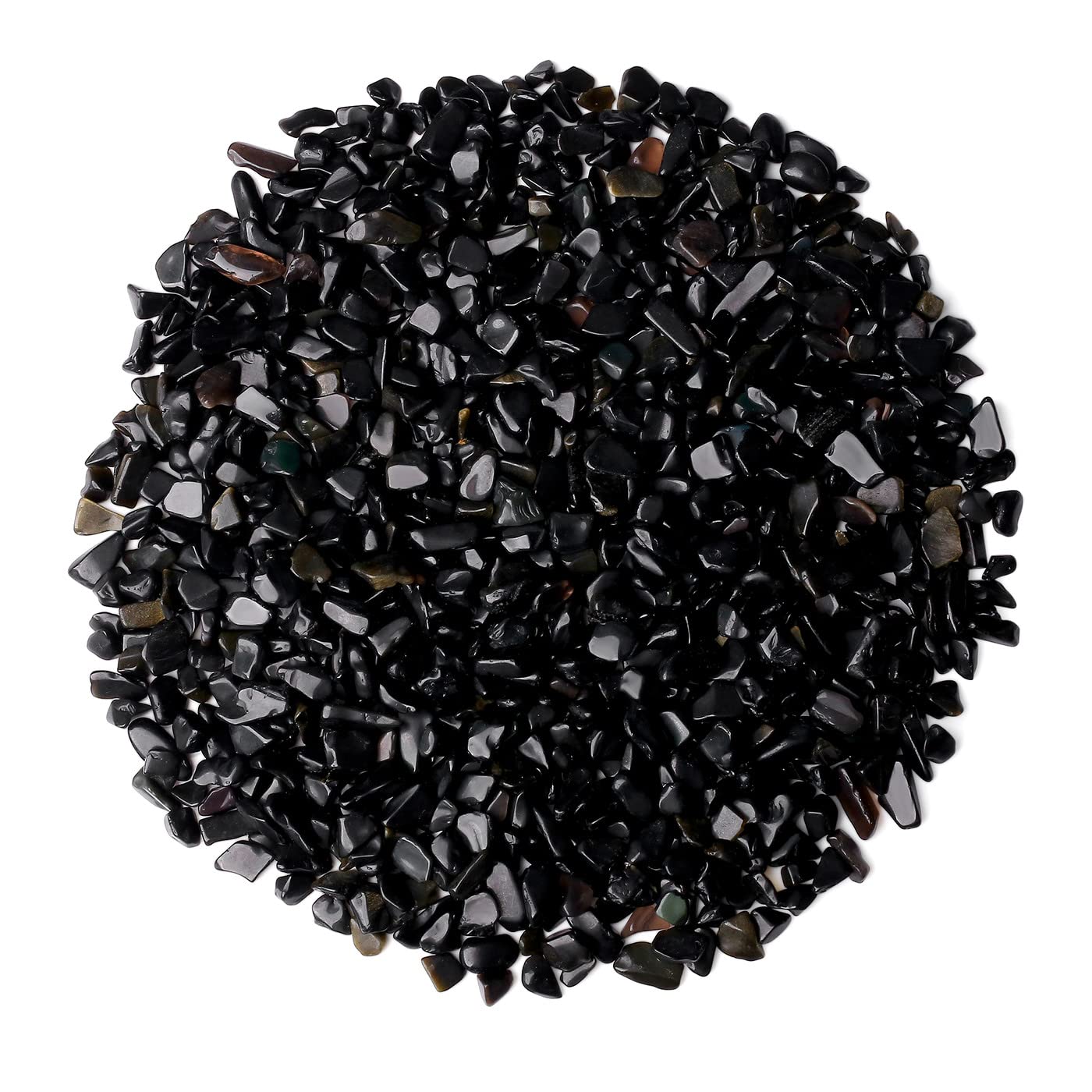 Duqguho Decorative Rocks Aquarium Gravel Obsidian Crystals Bulk Rocks Gravel For Plants Terrarium Supplies Little Fish Tank Gravel Pebbles Vase Filler 0.44 Lbs