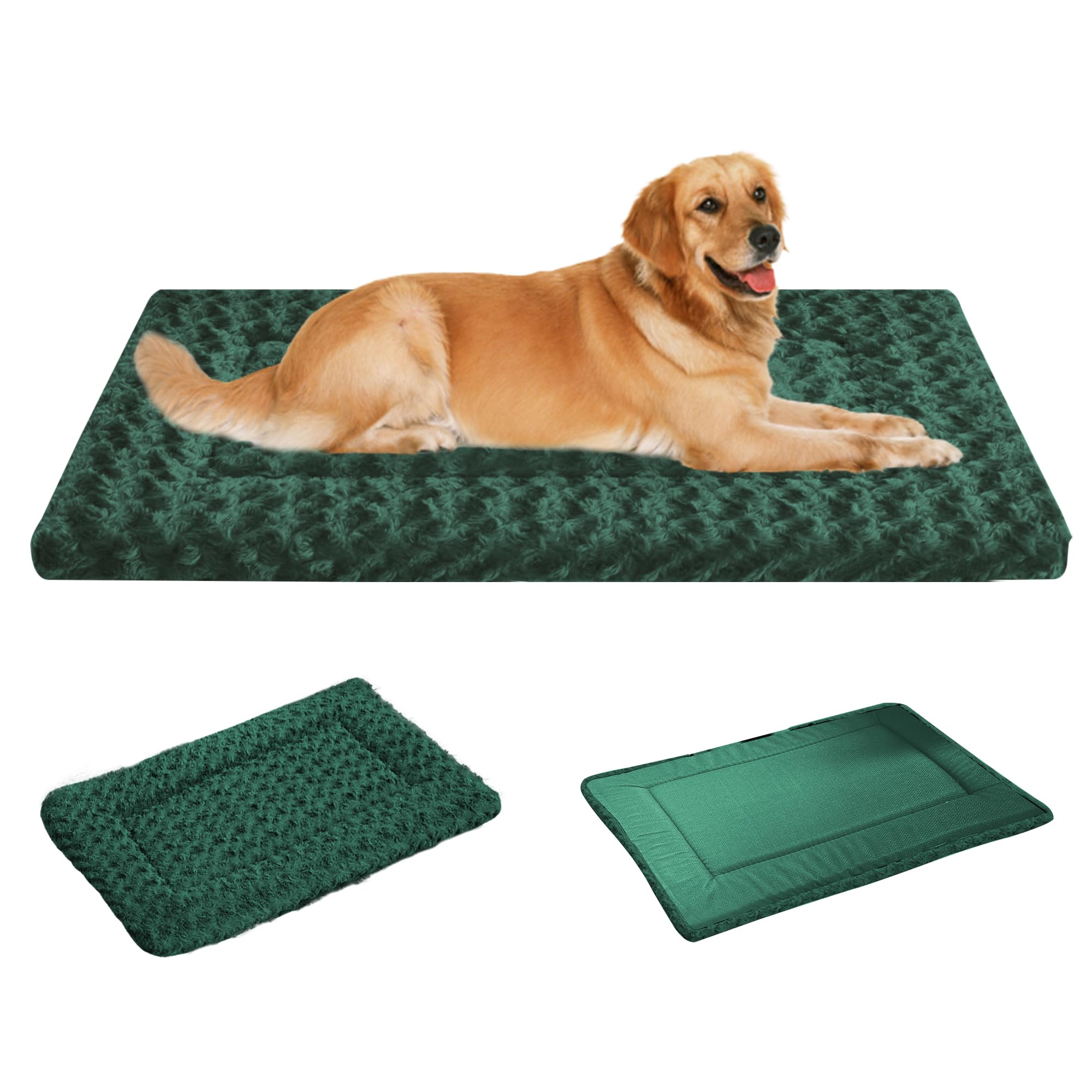 Reversible Dog Mat - Soft Bed Crate Pads With Dual-Sided Design For All Seasons - Durable, Machine Washable For Crates, Travel, 
