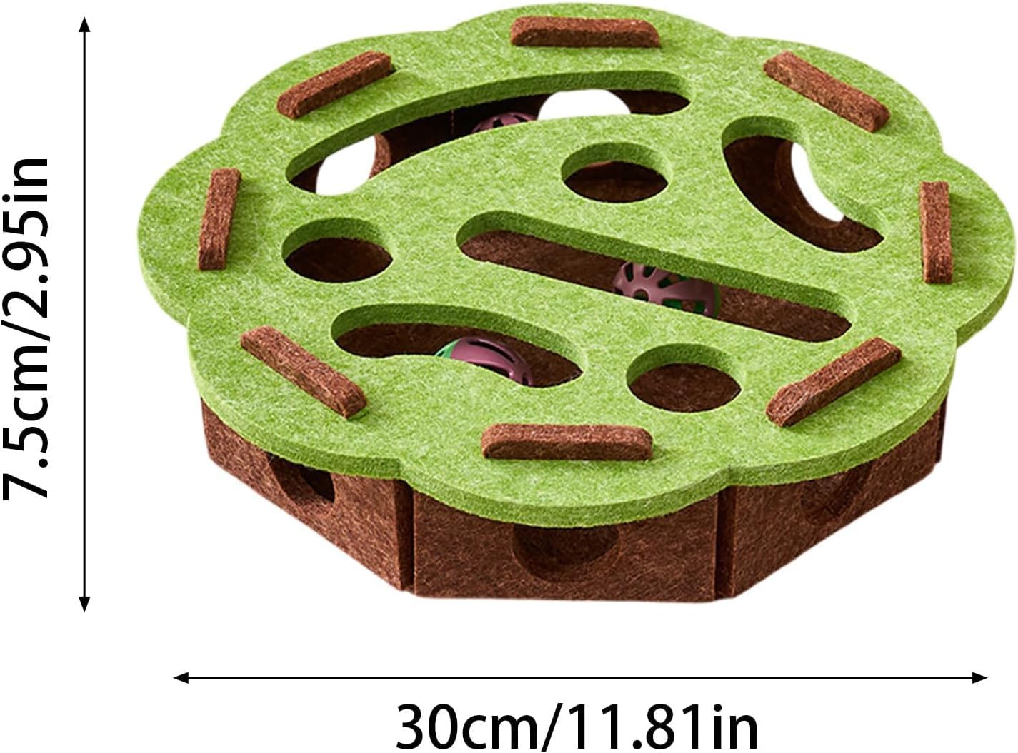 Cat Scratch Puzzle Box, Interactive Nail File Enrichment Maze, Mental Stimulation Toy for Cats and Kittens