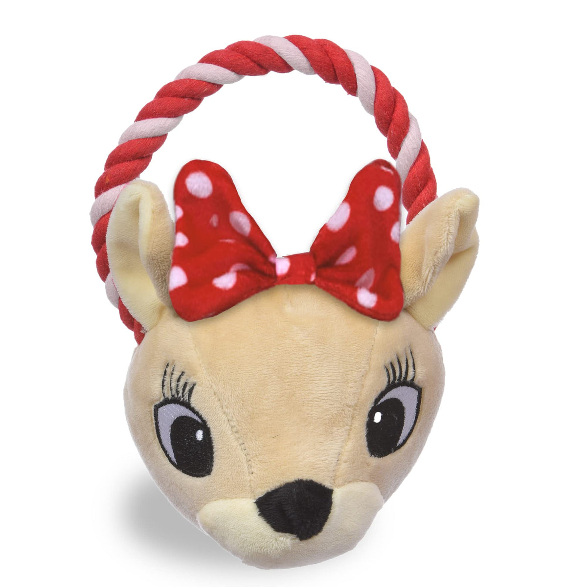 Rudolph The Red Nose Reindeer Clarice Rope Toy For Dogs | 7 1/2 Inch Clarice Rope Head Dog Toy | Rope Dog Toy For Aggressive Che