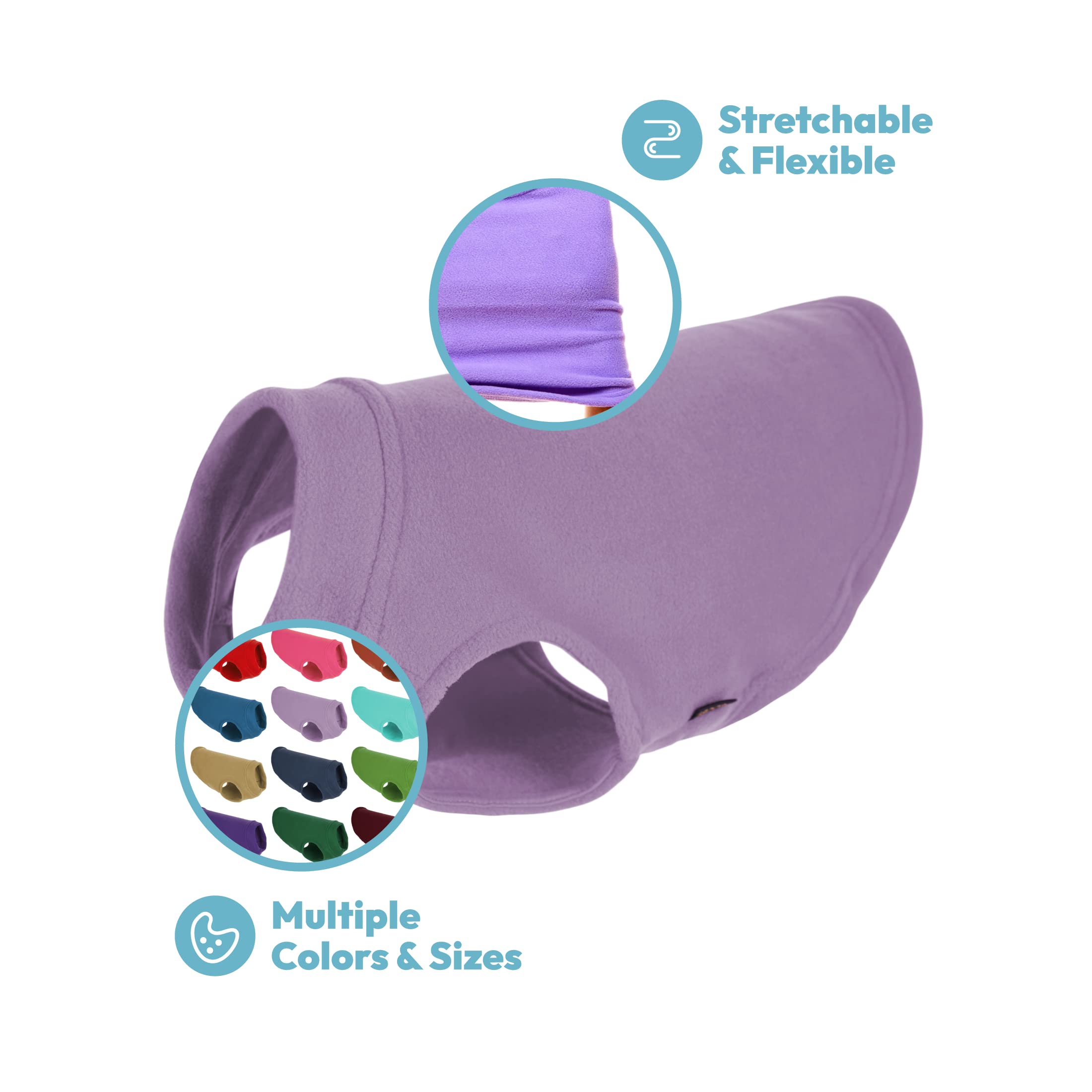Gooby Stretch Fleece Vest Dog Sweater - Pumpkin, Medium - Warm Pullover Fleece Dog Jacket - Winter Dog Clothes For Small Dogs Boy Or Girl - Dog Sweaters For Small Dogs To Dog Sweaters For Large Dogs